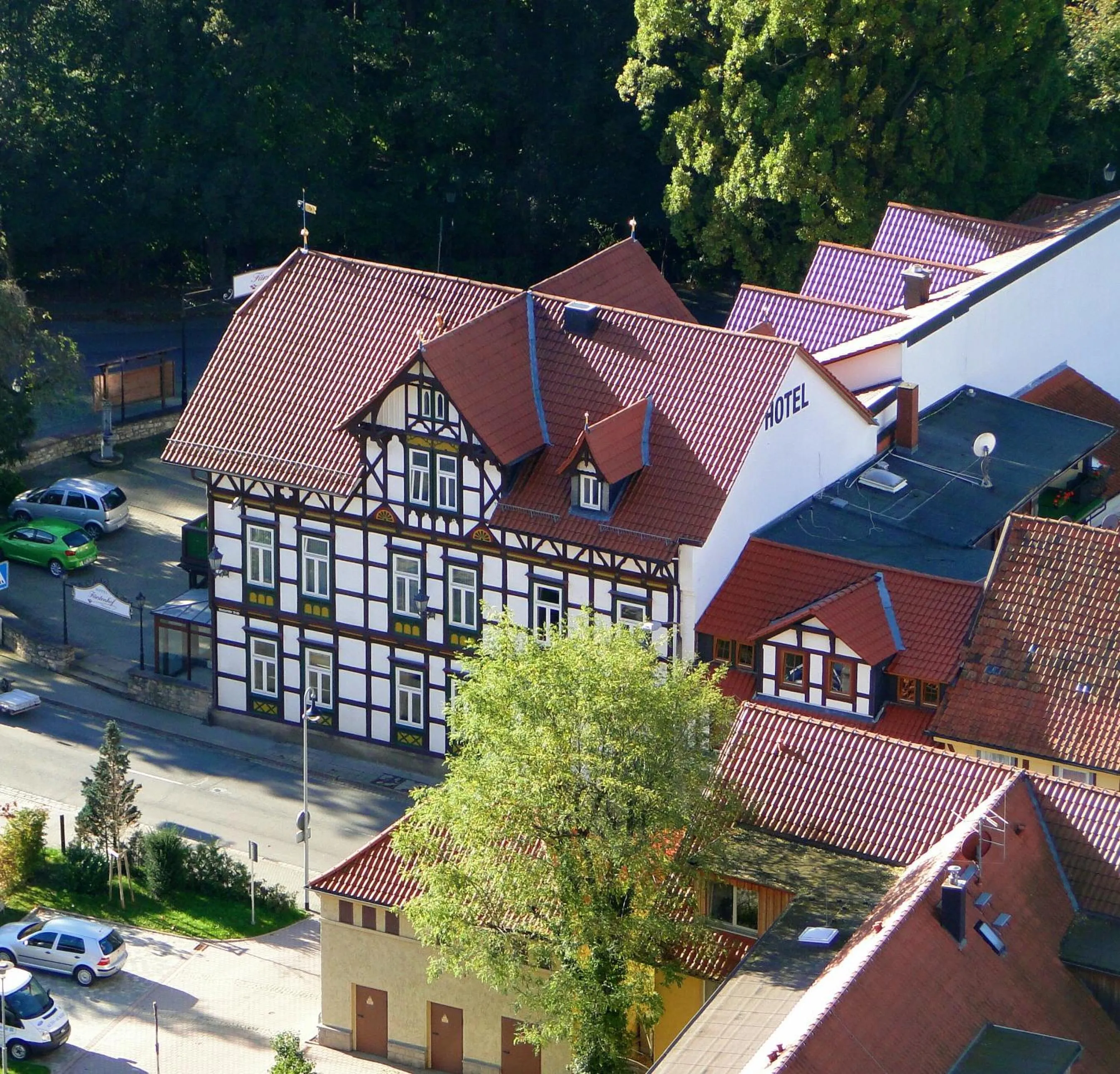 Bird's eye view in Fürstenhof Wernigerode Garni