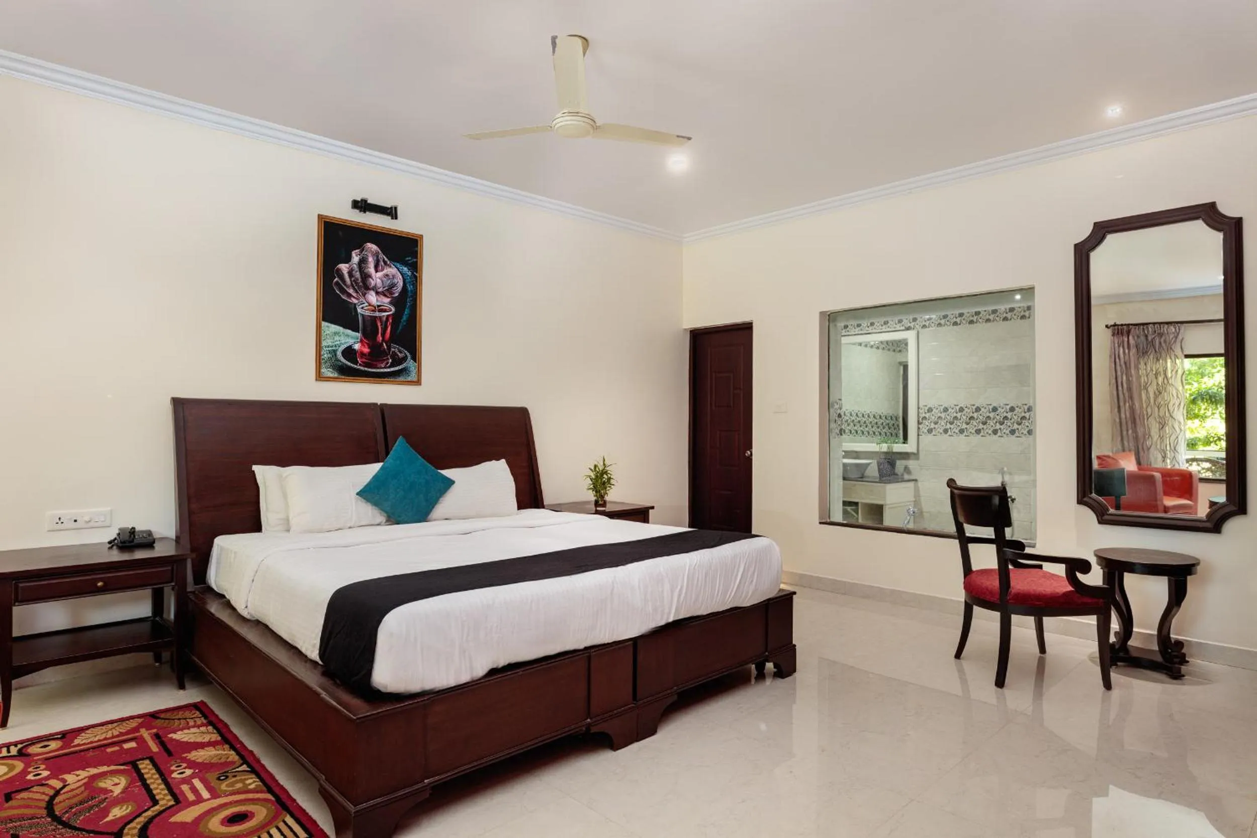 Bed in Wild Berry Resort Agonda