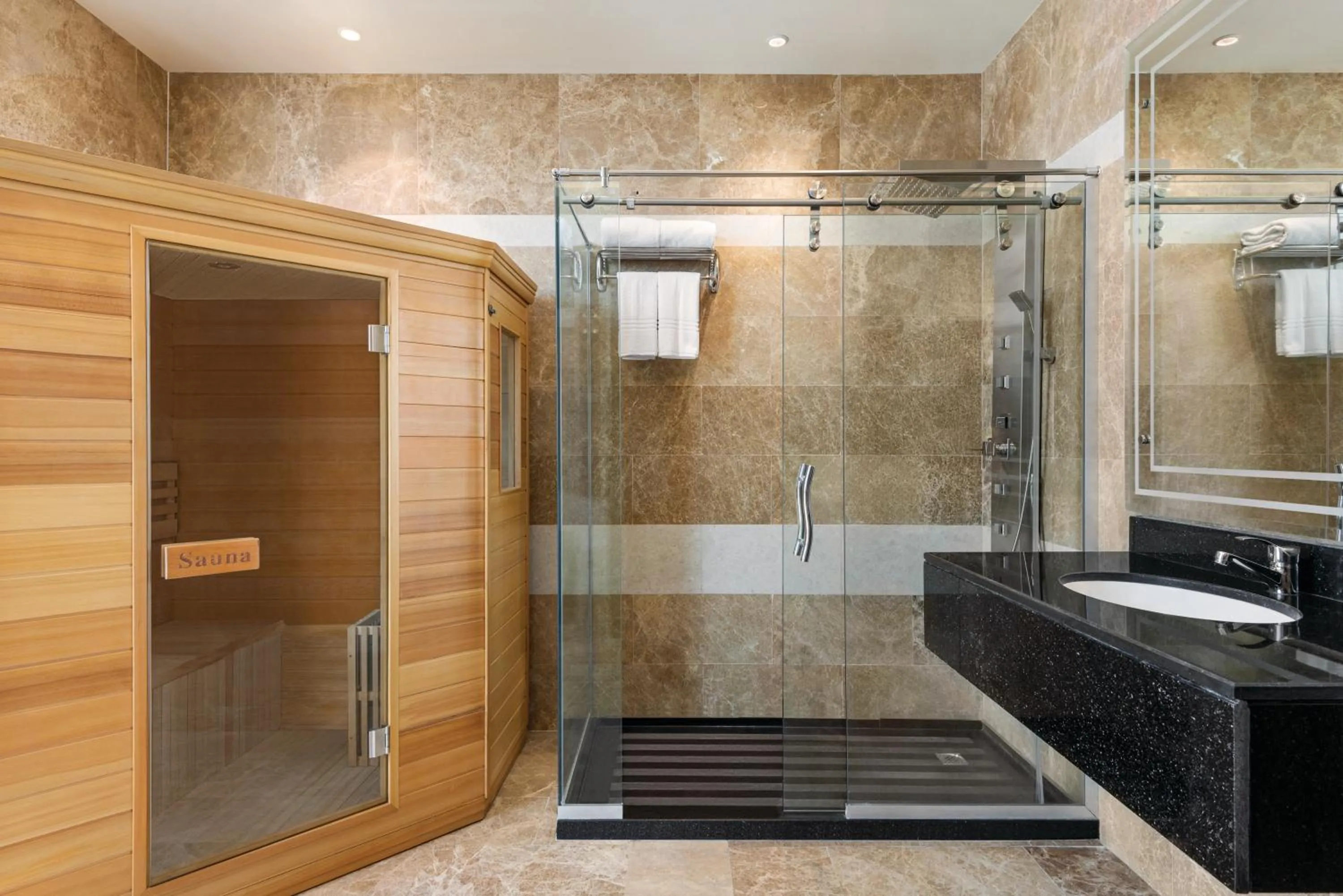 Sauna in Vivid Jeddah Hotel, a member of Radisson Individuals