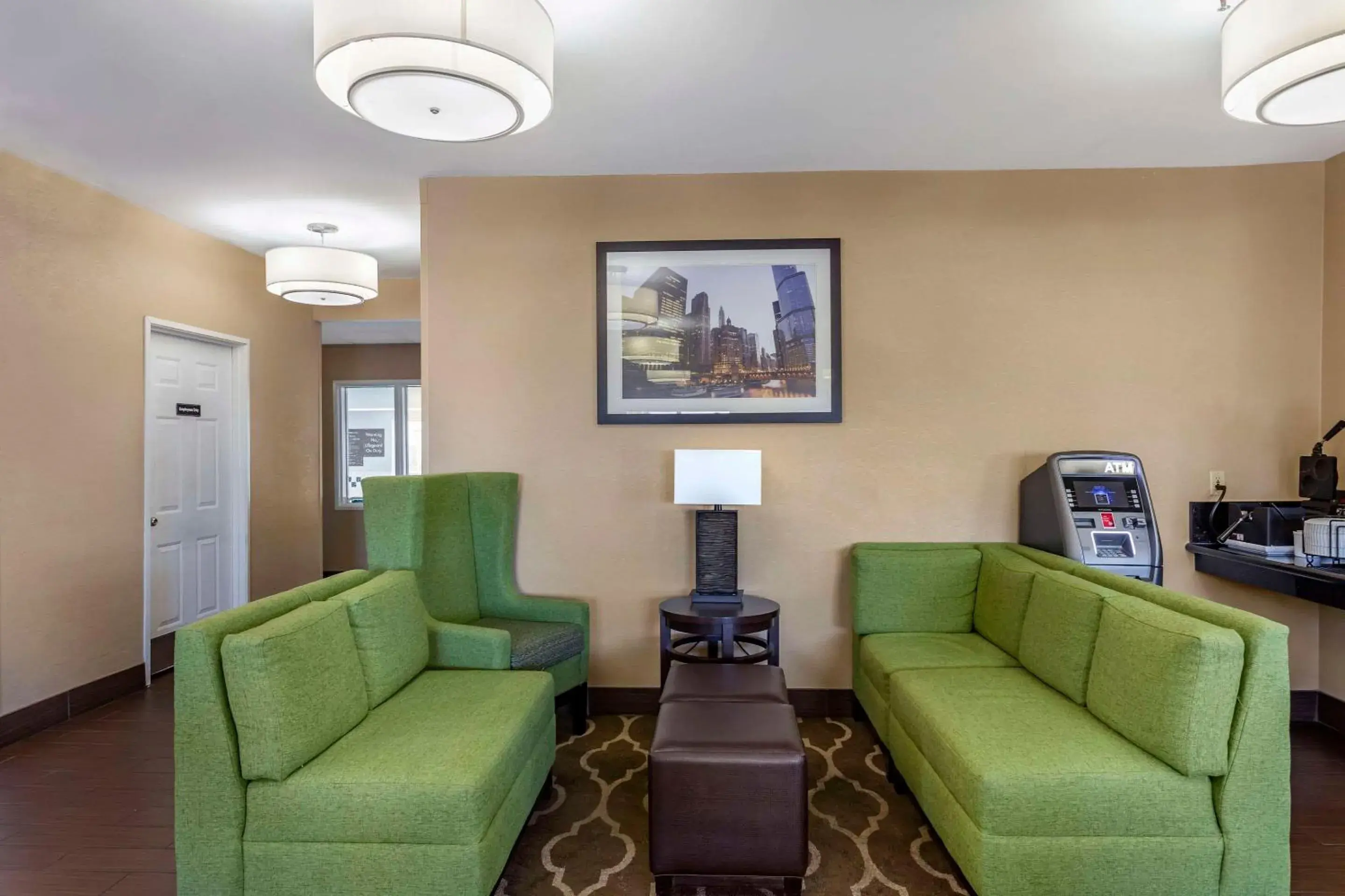 Lobby or reception in Comfort Inn Gurnee near Six Flags Lobby or reception in Comfort Inn Gurnee near Six Flags