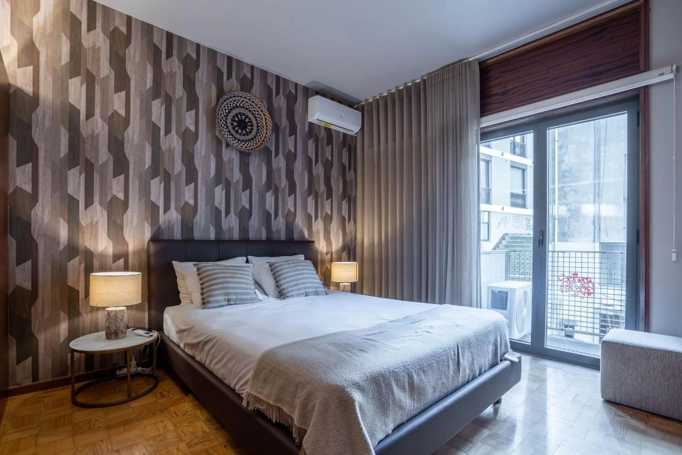 Bed in Firmeza388 Charming Flats - Comfort & Privacy with 2 Bedrooms