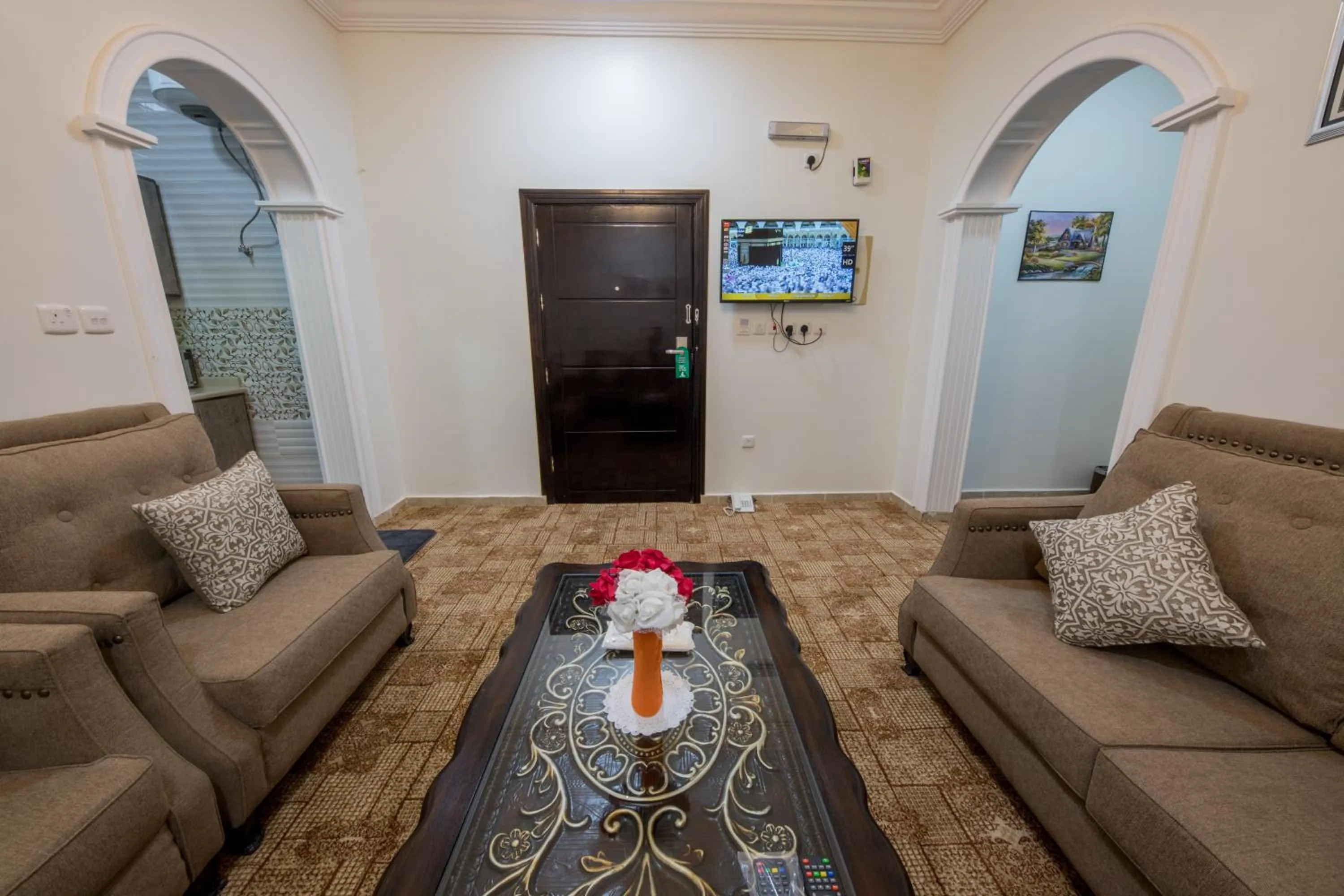 Living room in شاطئ الياسمين للشقق الفندقية