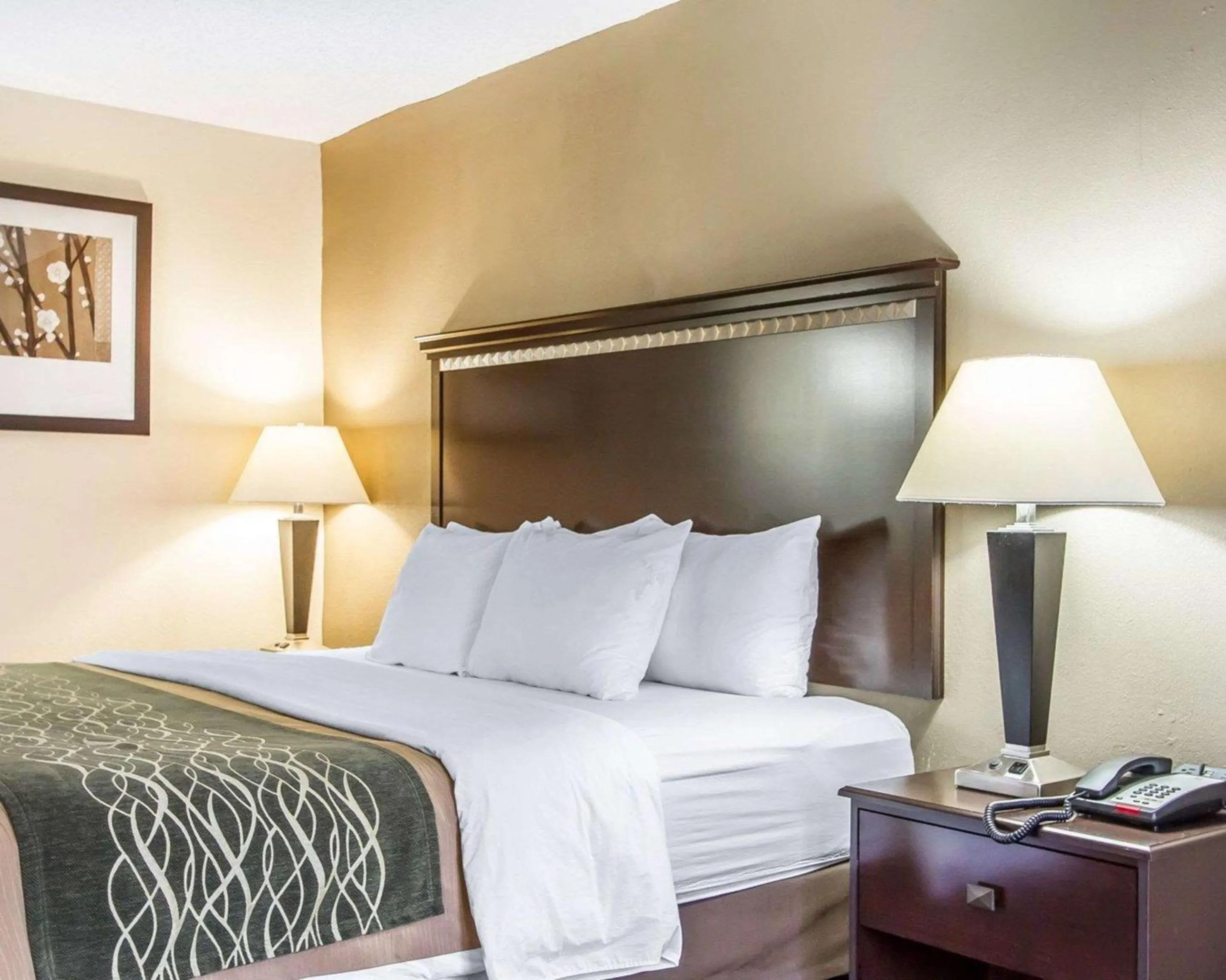 Photo of the whole room, Bed in Quality Inn Macomb near University Area