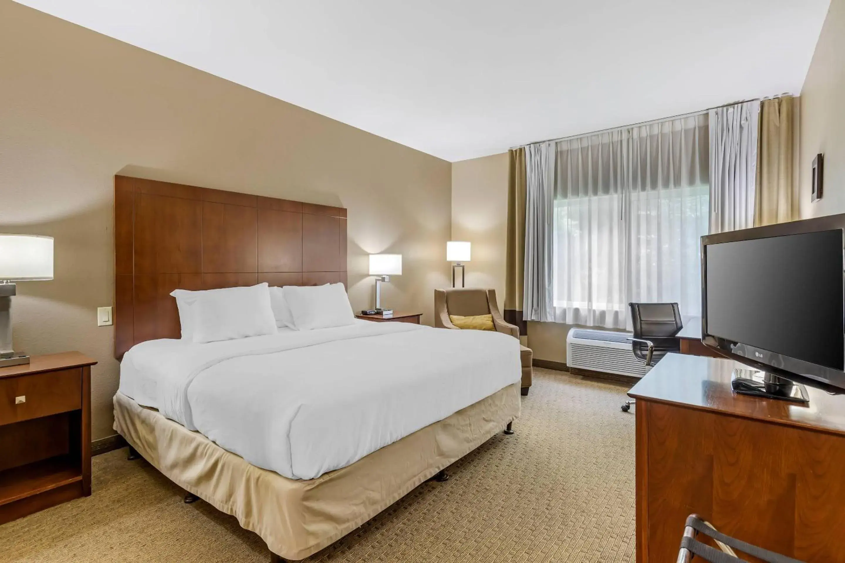King Room with Roll-In Shower - Accessible/Non-Smoking in Comfort Inn & Suites East Moline near I-80 King Room with Roll-In Shower - Accessible/Non-Smoking in Comfort Inn & Suites East Moline near I-80