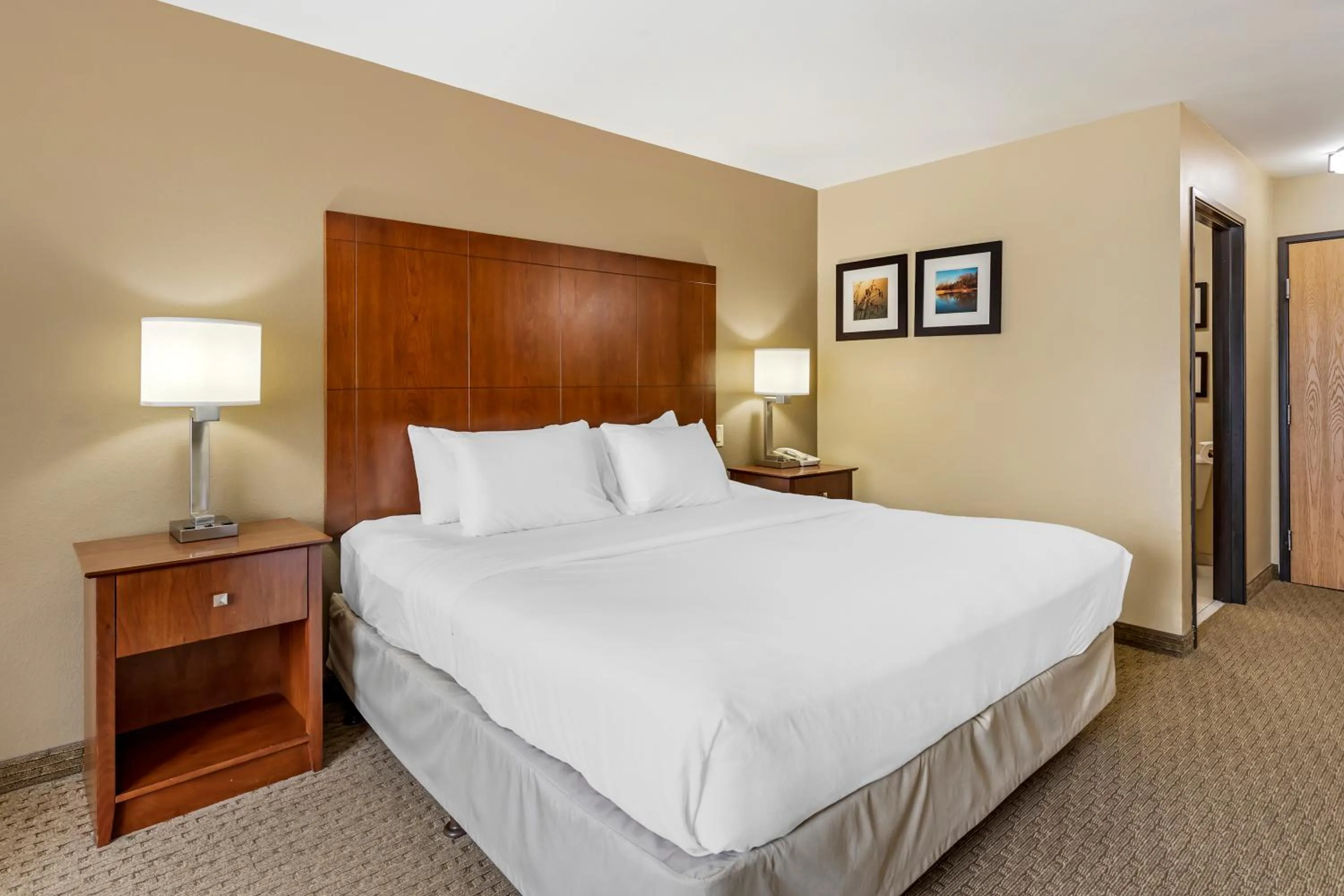 Bed in Comfort Inn & Suites East Moline near I-80