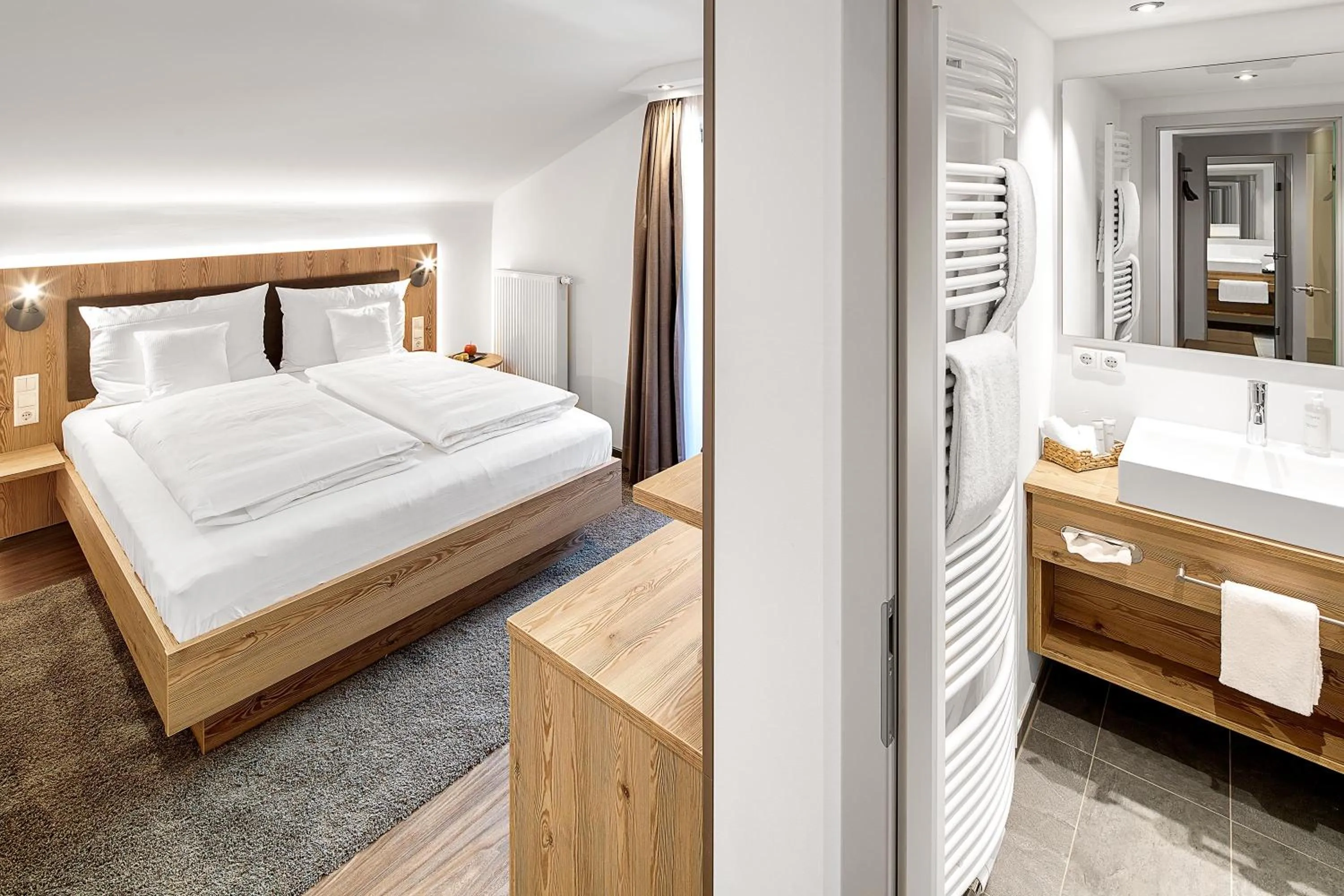 Bed in Hotel Kühberg