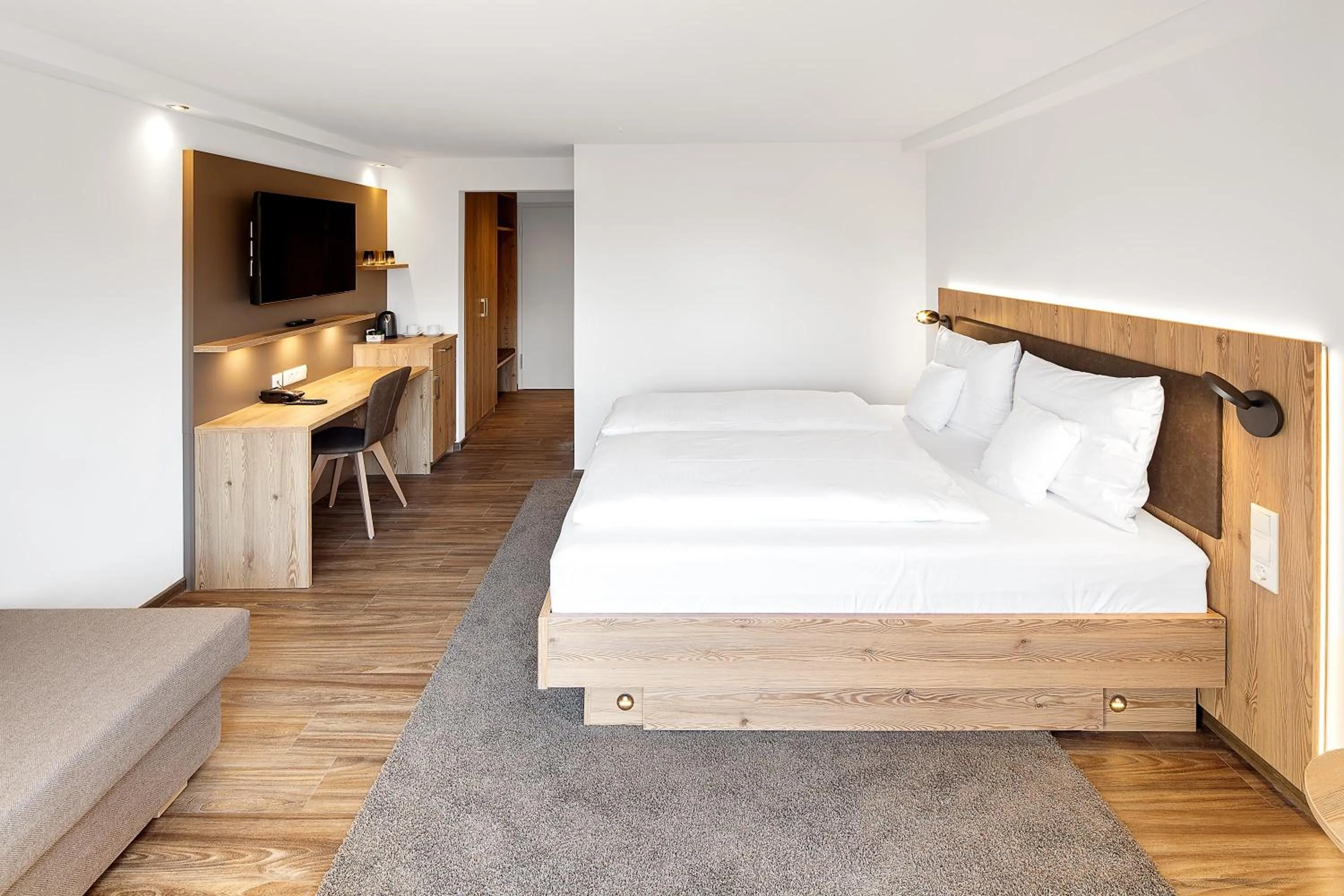 Bed in Hotel Kühberg