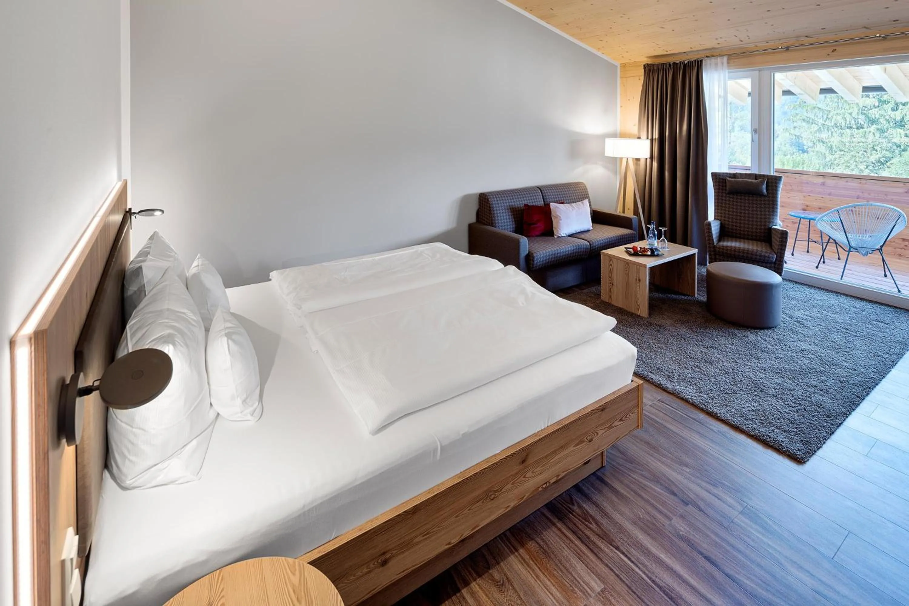 Bed in Hotel Kühberg