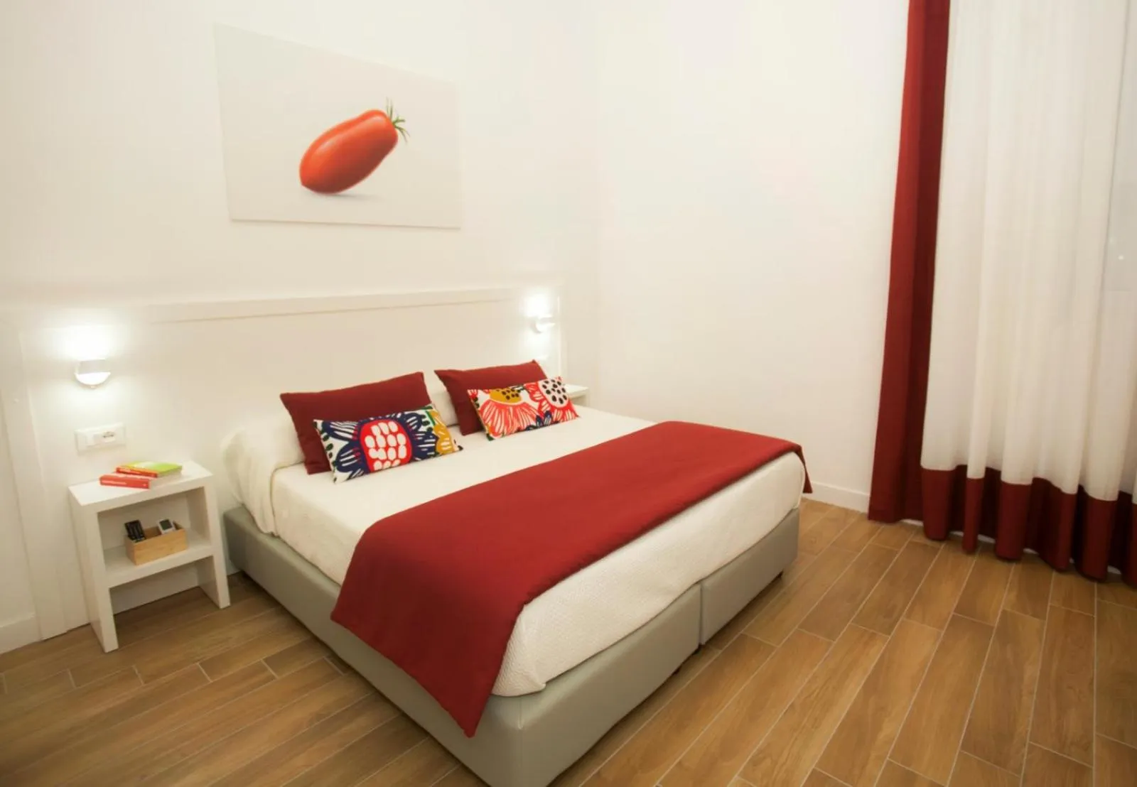 Bed in Mediterranean rooms