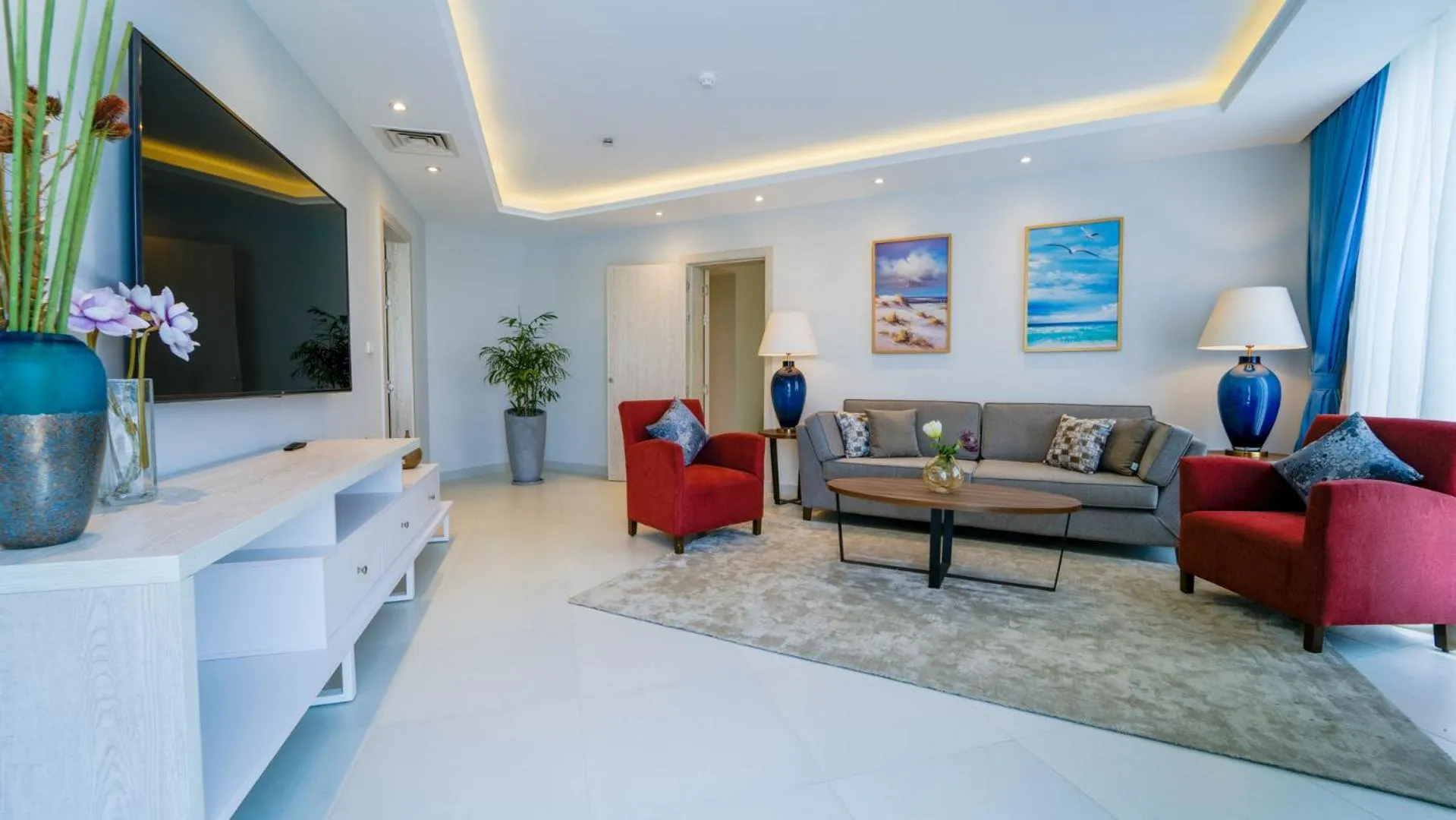 Living room in SeaVille Beach Hotel by Elite Hotels & Resorts