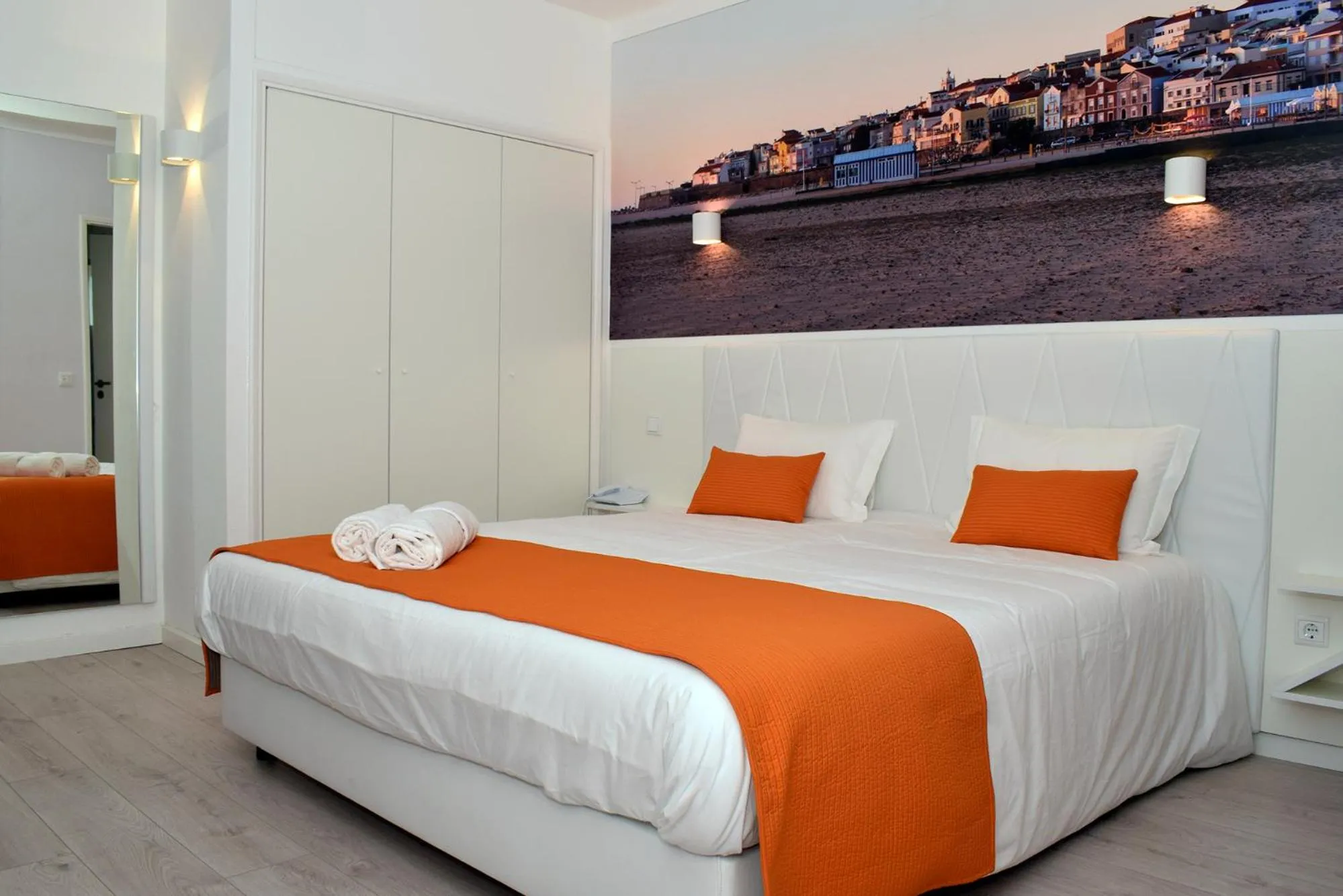 Bed in THE FOZ Beach Hotel