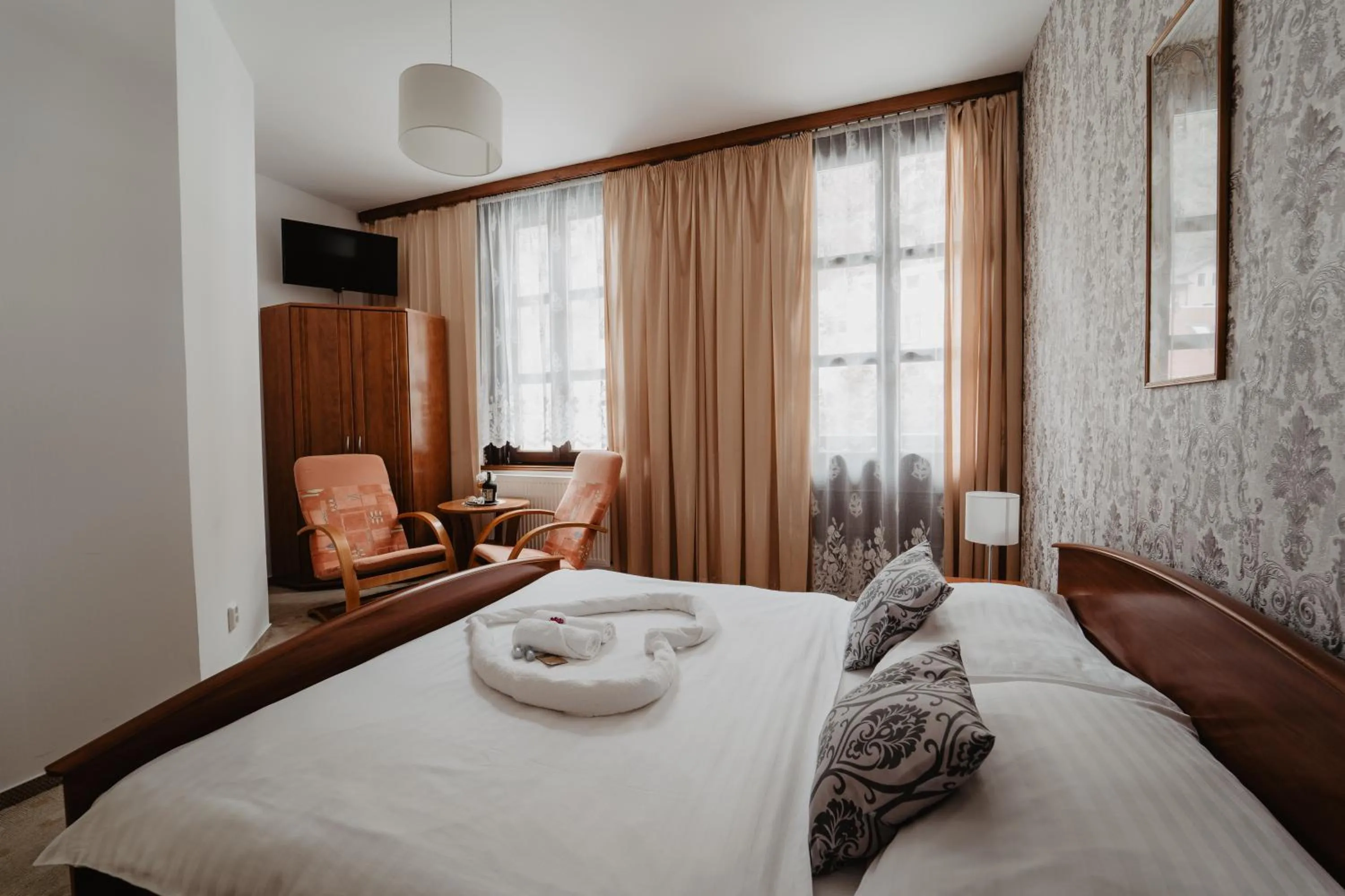 Bed in Hotel U Lípy