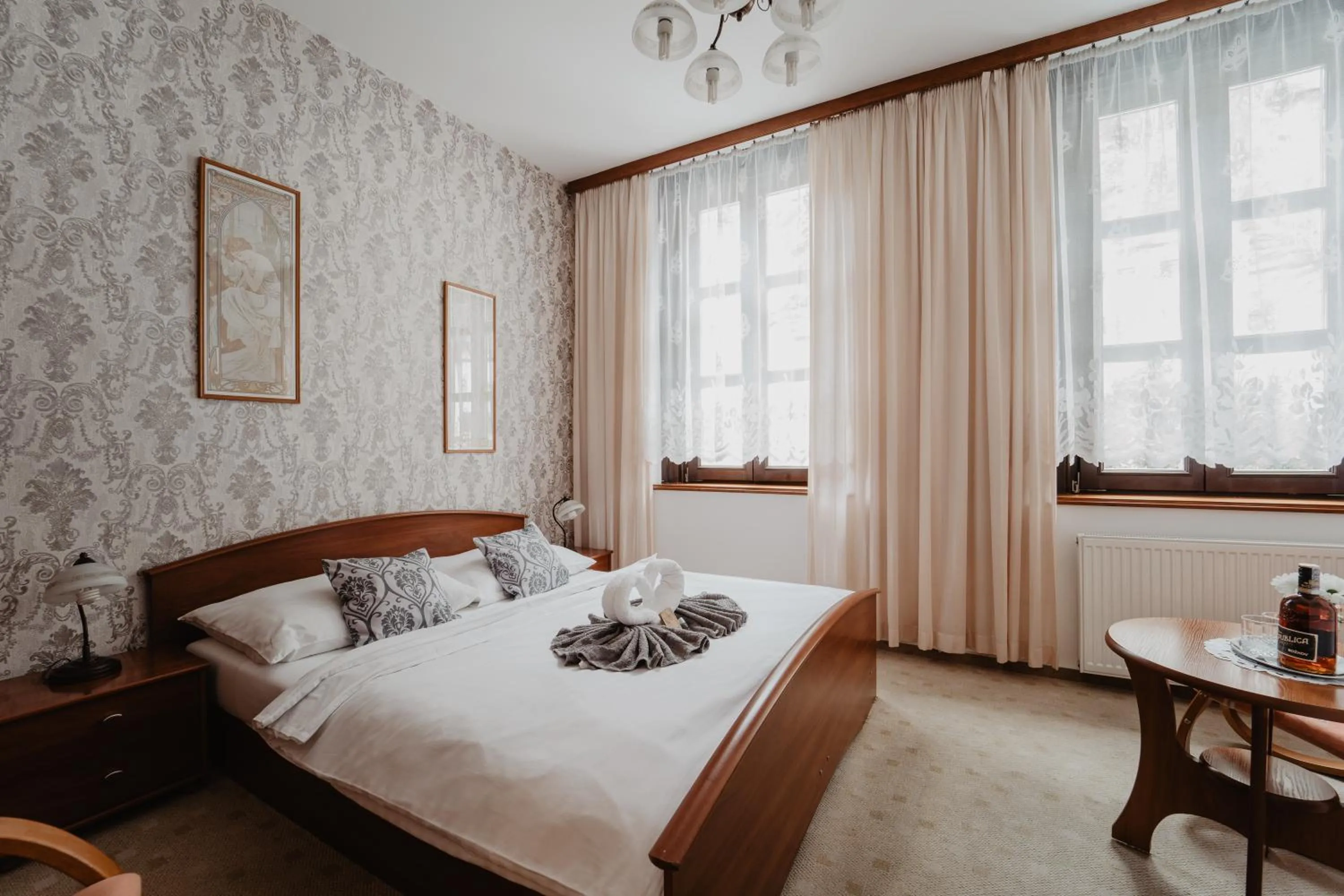 Bed in Hotel U Lípy