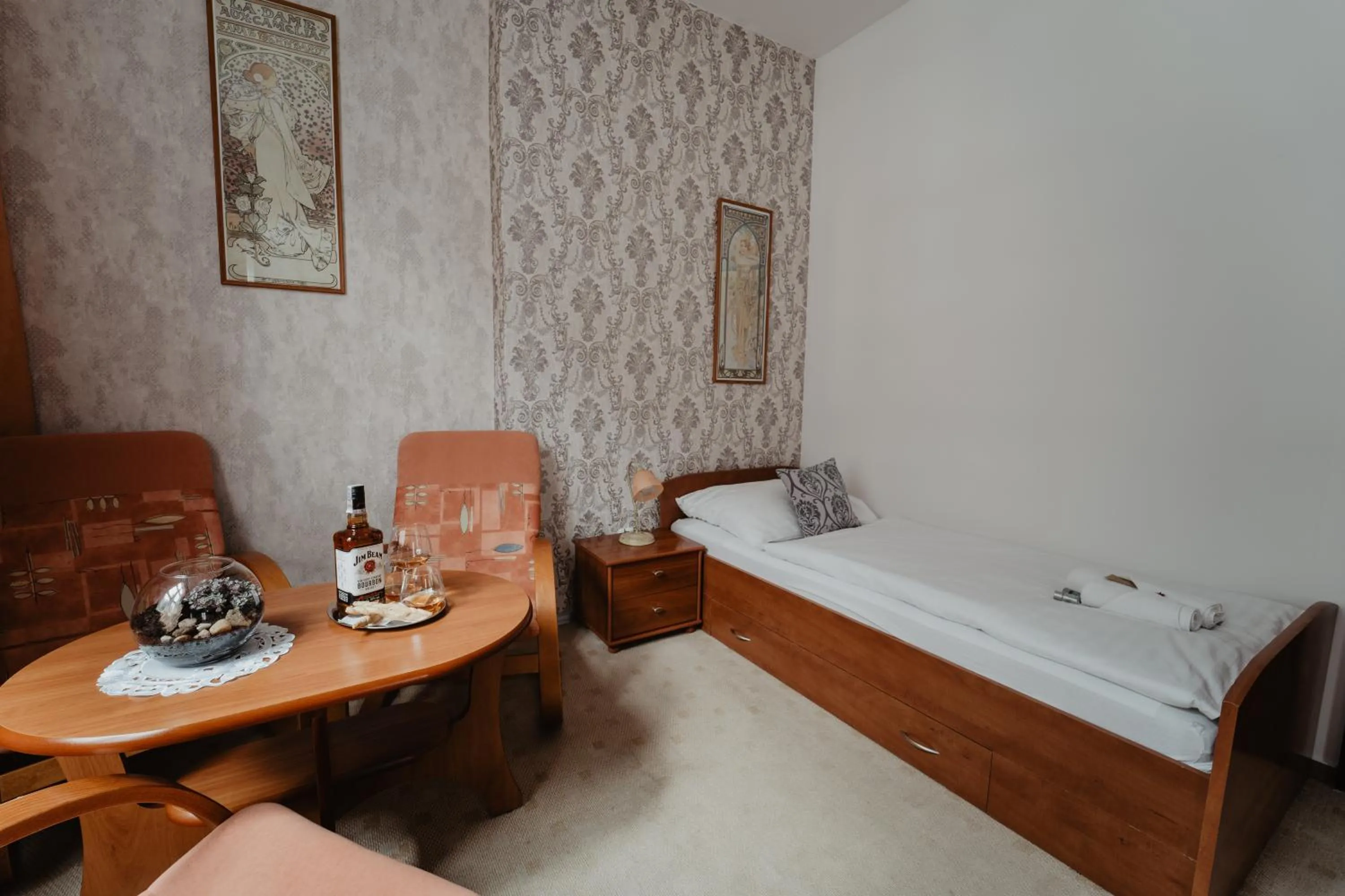 Bed in Hotel U Lípy