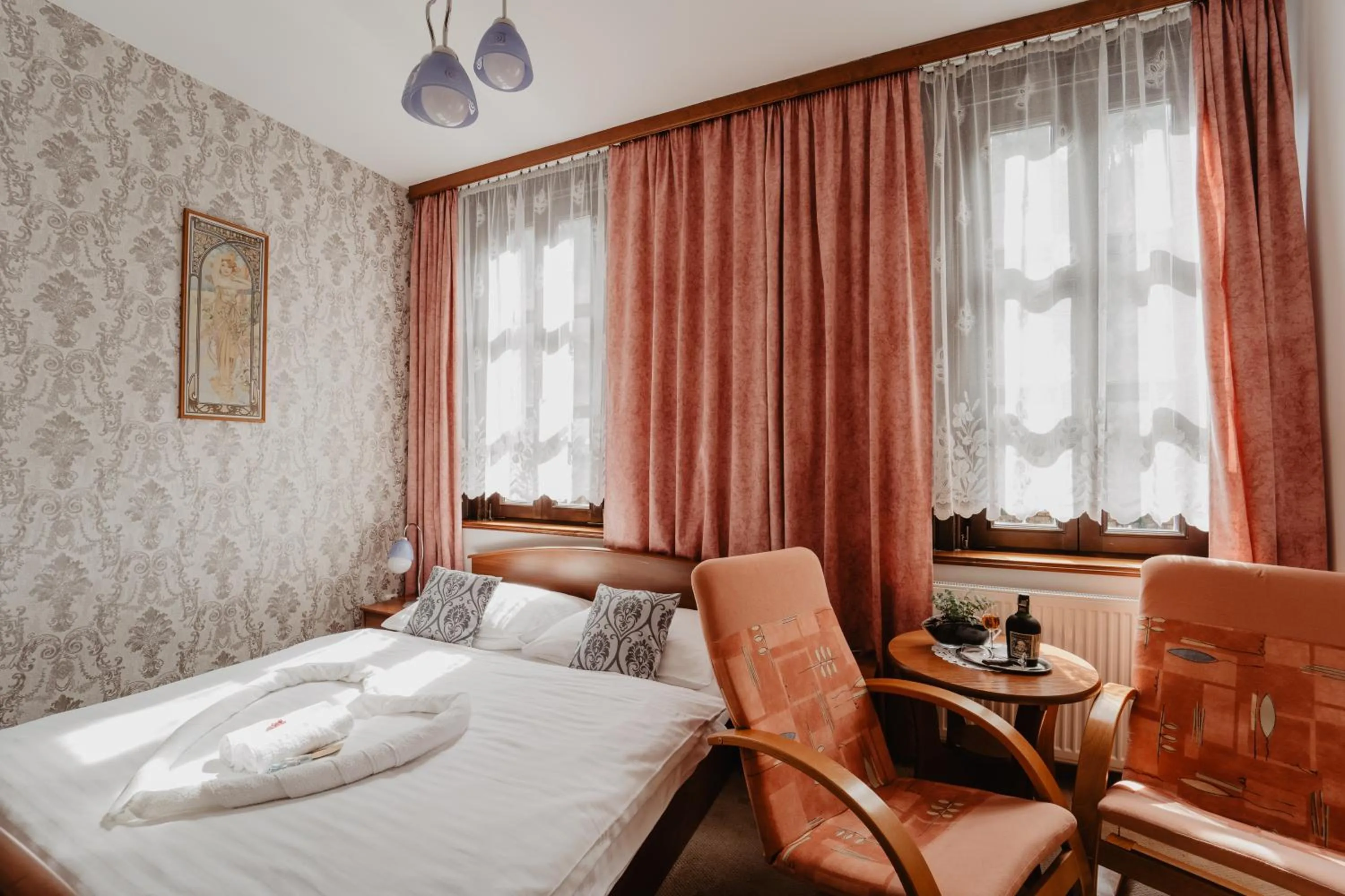 Bed in Hotel U Lípy