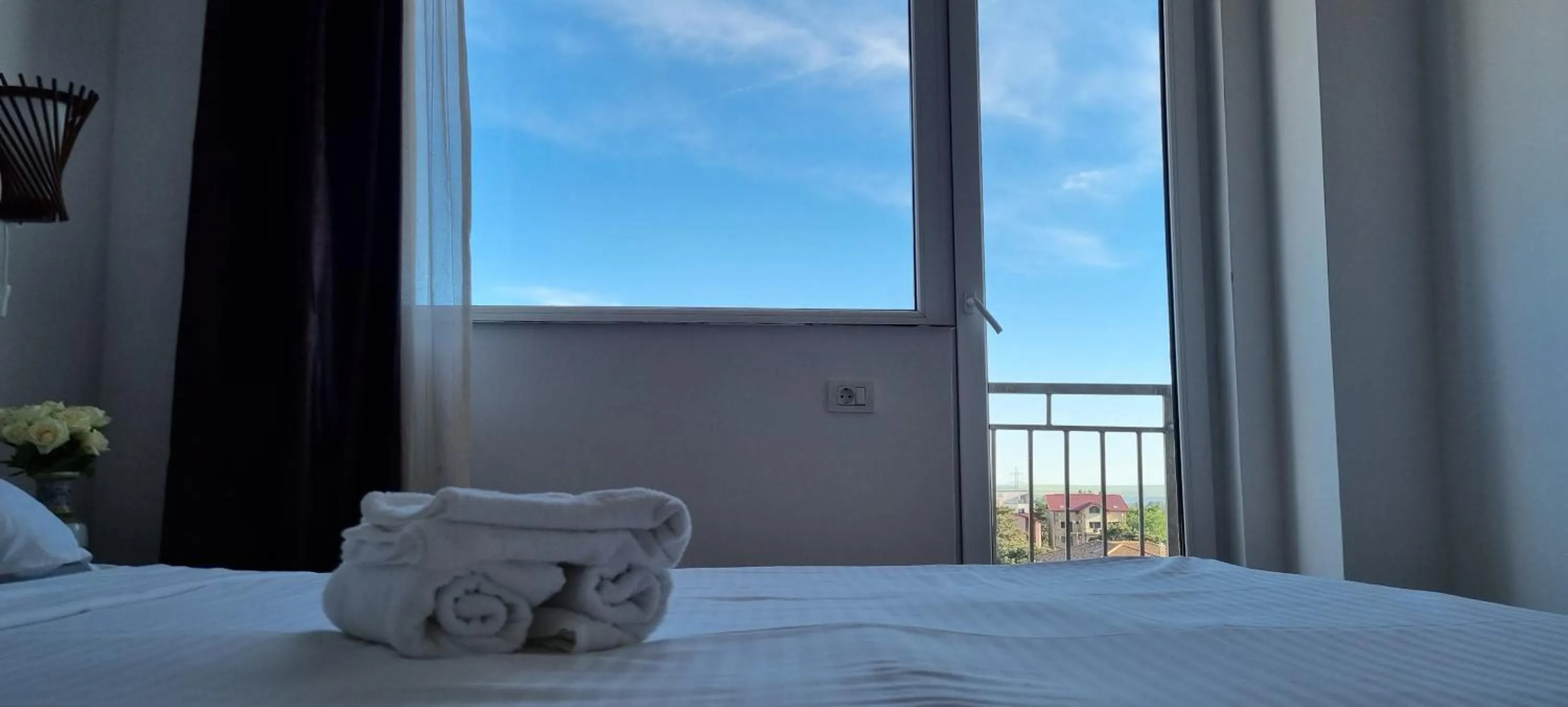 Bed in Hotel Blue Sky Resort