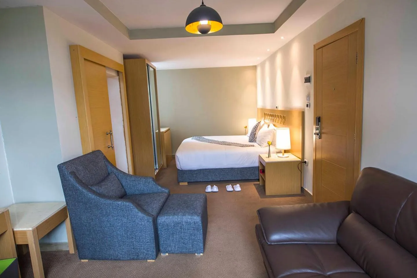 Bed in Vamos Addis Hotel