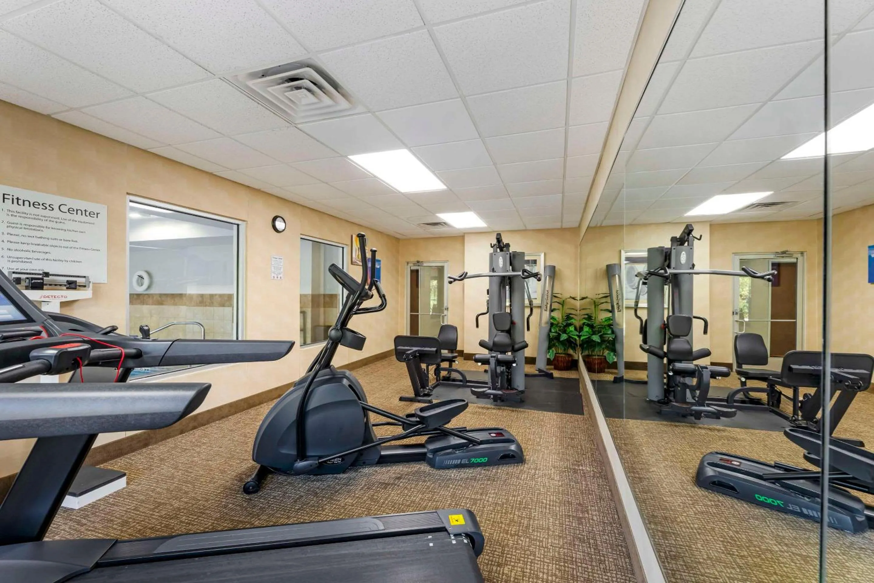 Fitness centre/facilities in Comfort Inn & Suites Porter near Indiana Dunes