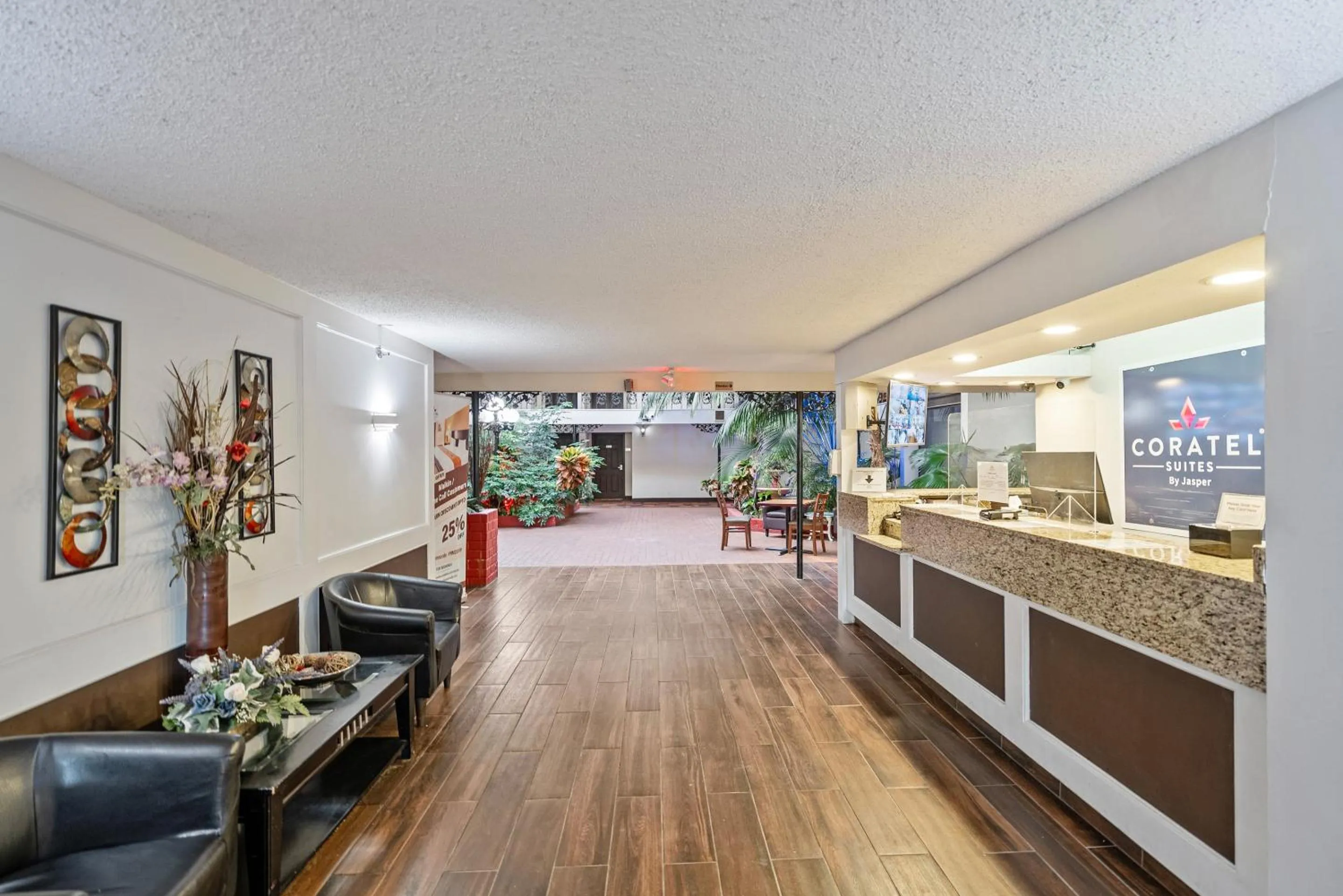 Lobby or reception in Coratel Plus Suites Wichita West Airport