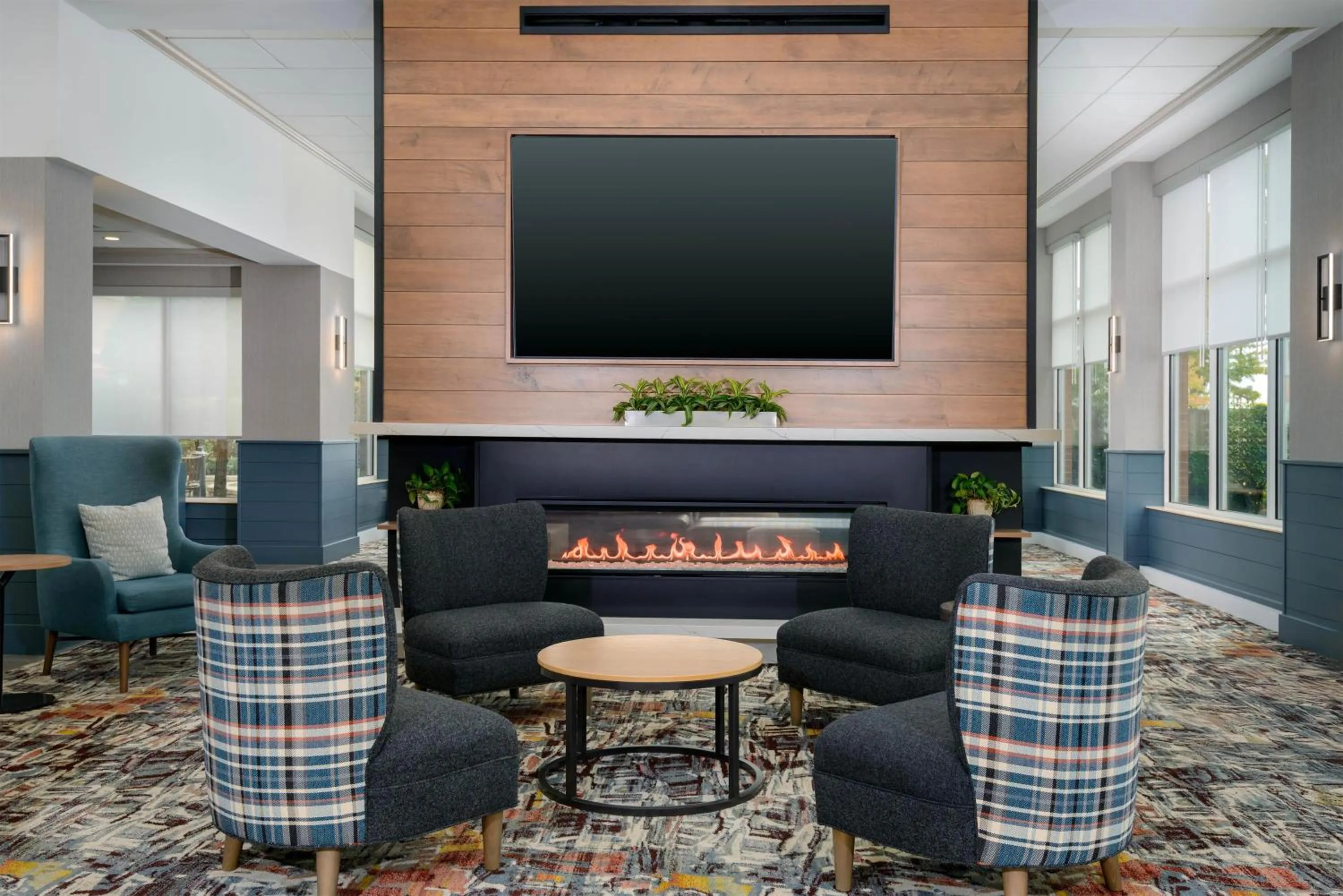 Lobby or reception in Hilton Garden Inn Buffalo Airport