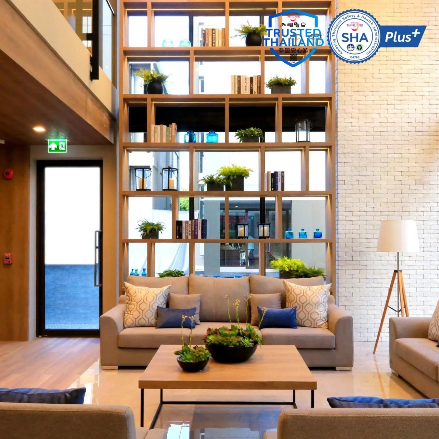 Seating area in B Stay Hotel