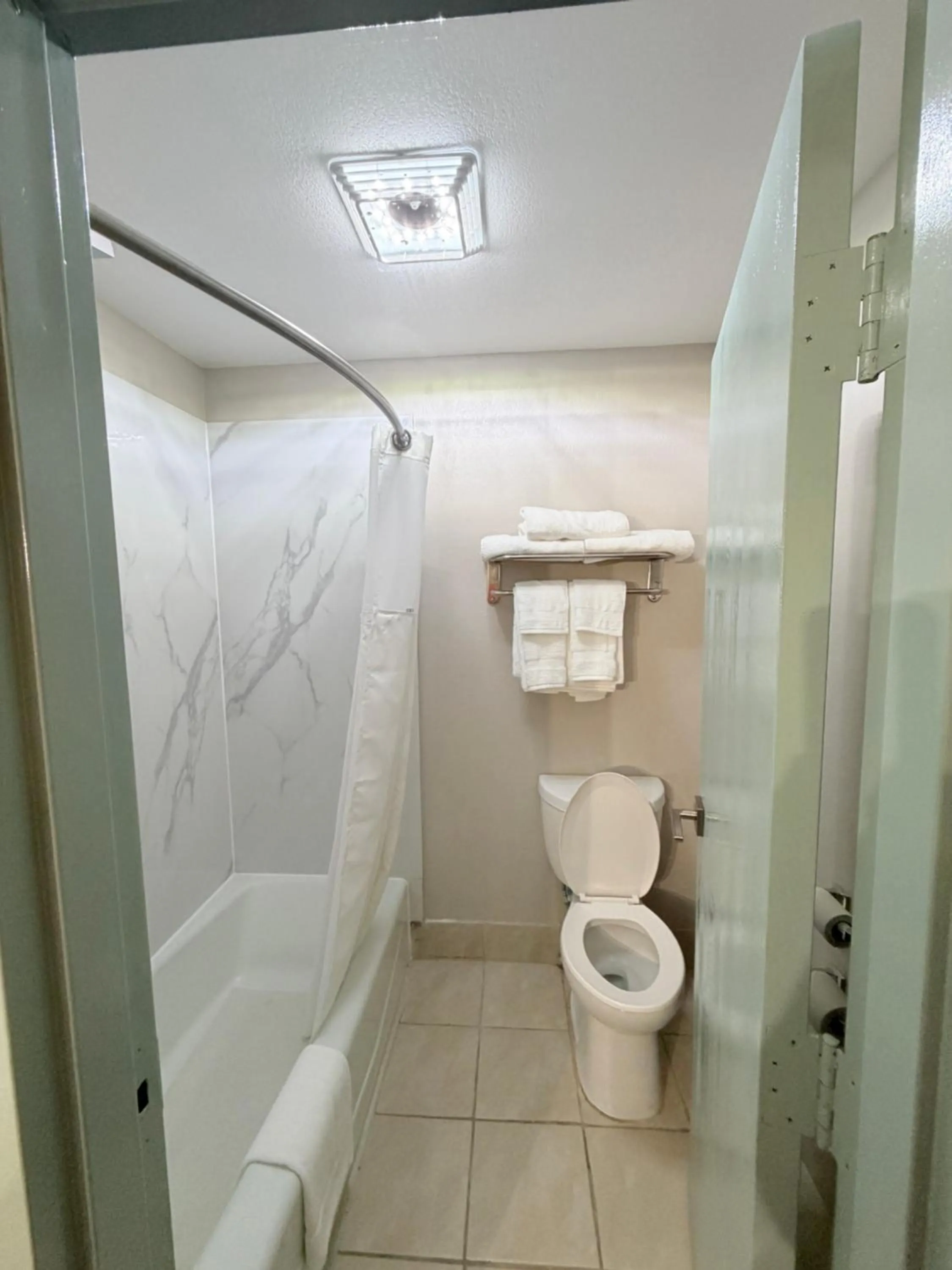 Bathroom in Wyndham Garden Salina Conference Center