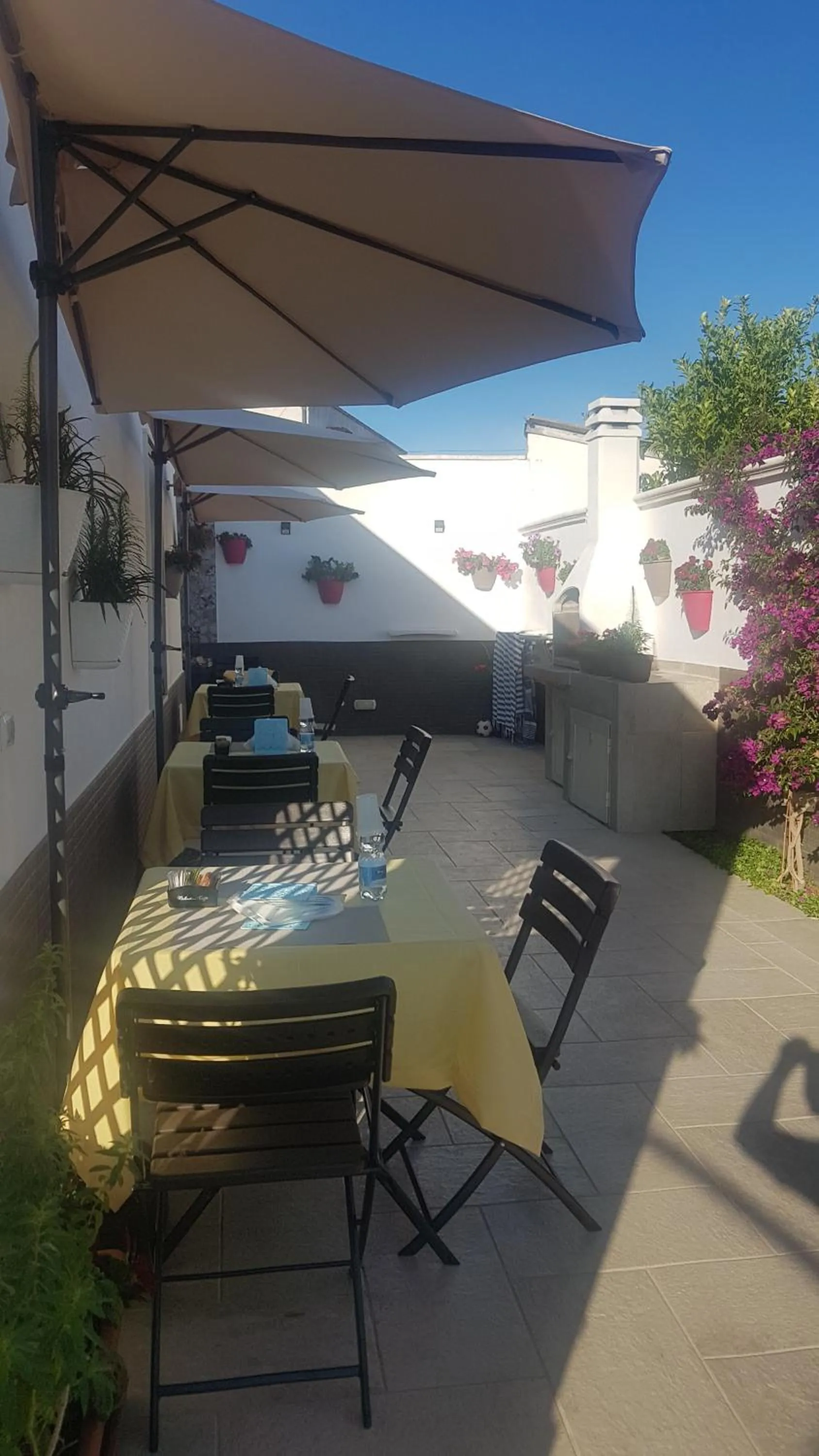 Patio in B&B villa brezza marina