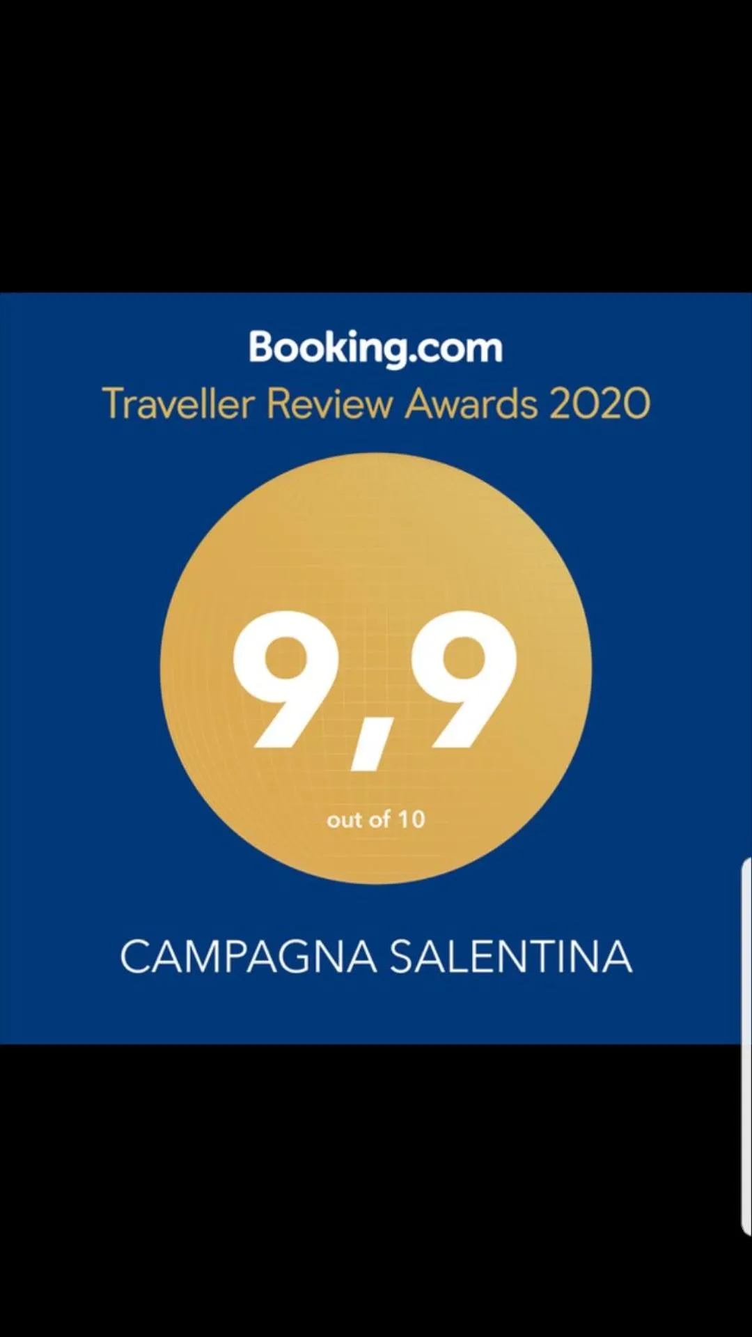 Certificate/Award in CAMPAGNA SALENTINA