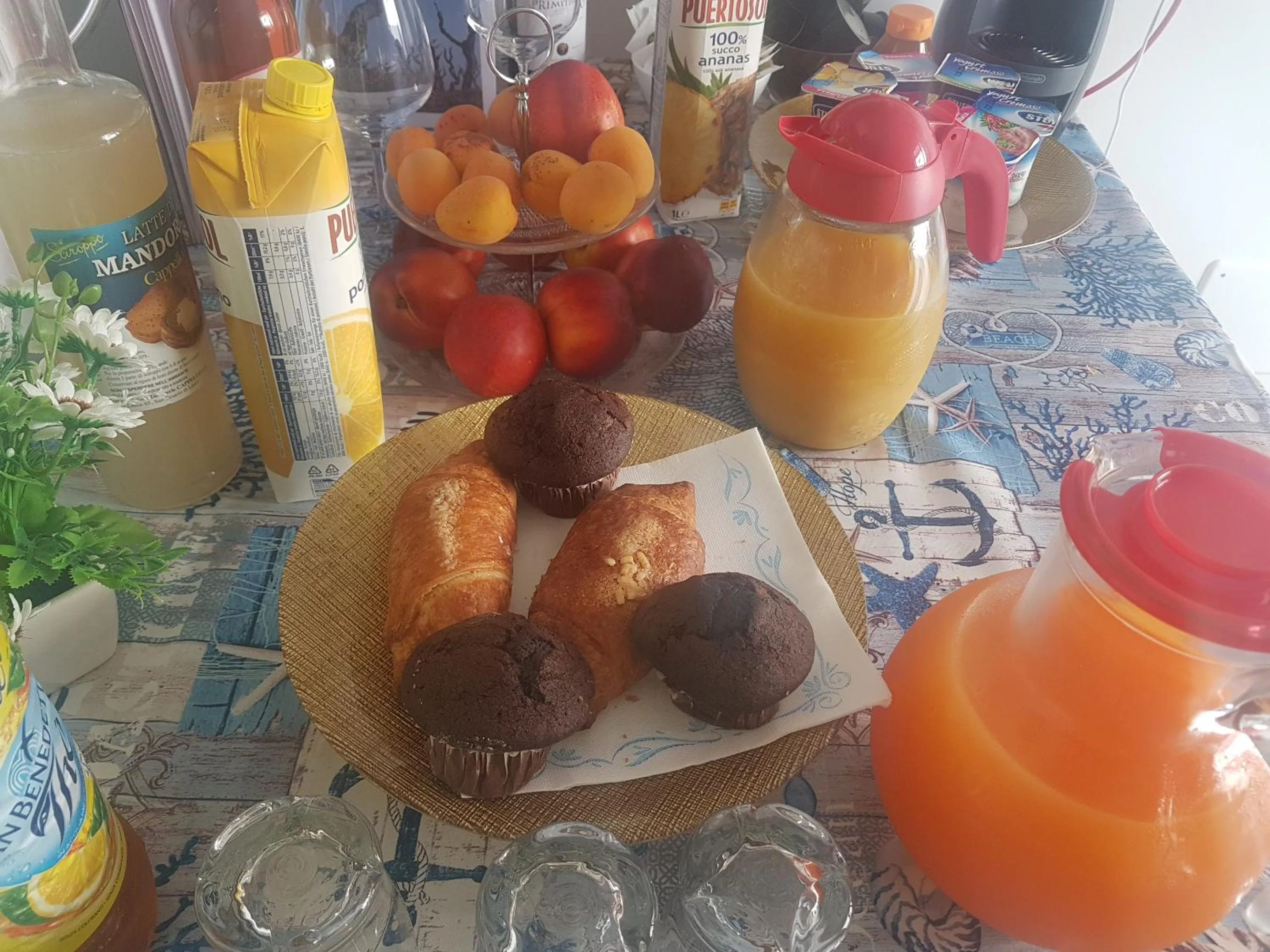 Food and drinks in B&B villa brezza marina