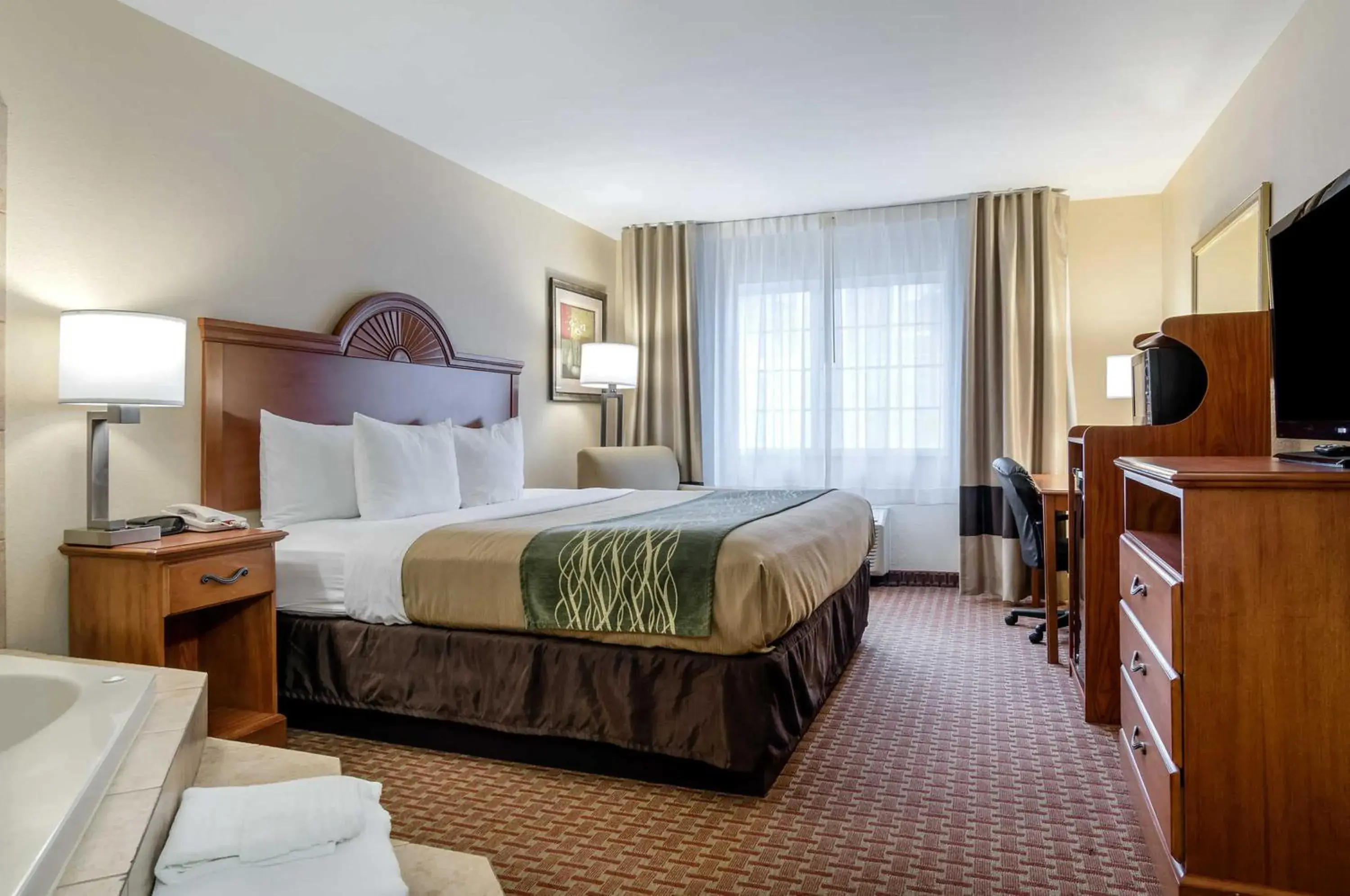 Bedroom, Bed in Super 8 by Wyndham Great Bend Bedroom, Bed in Super 8 by Wyndham Great Bend