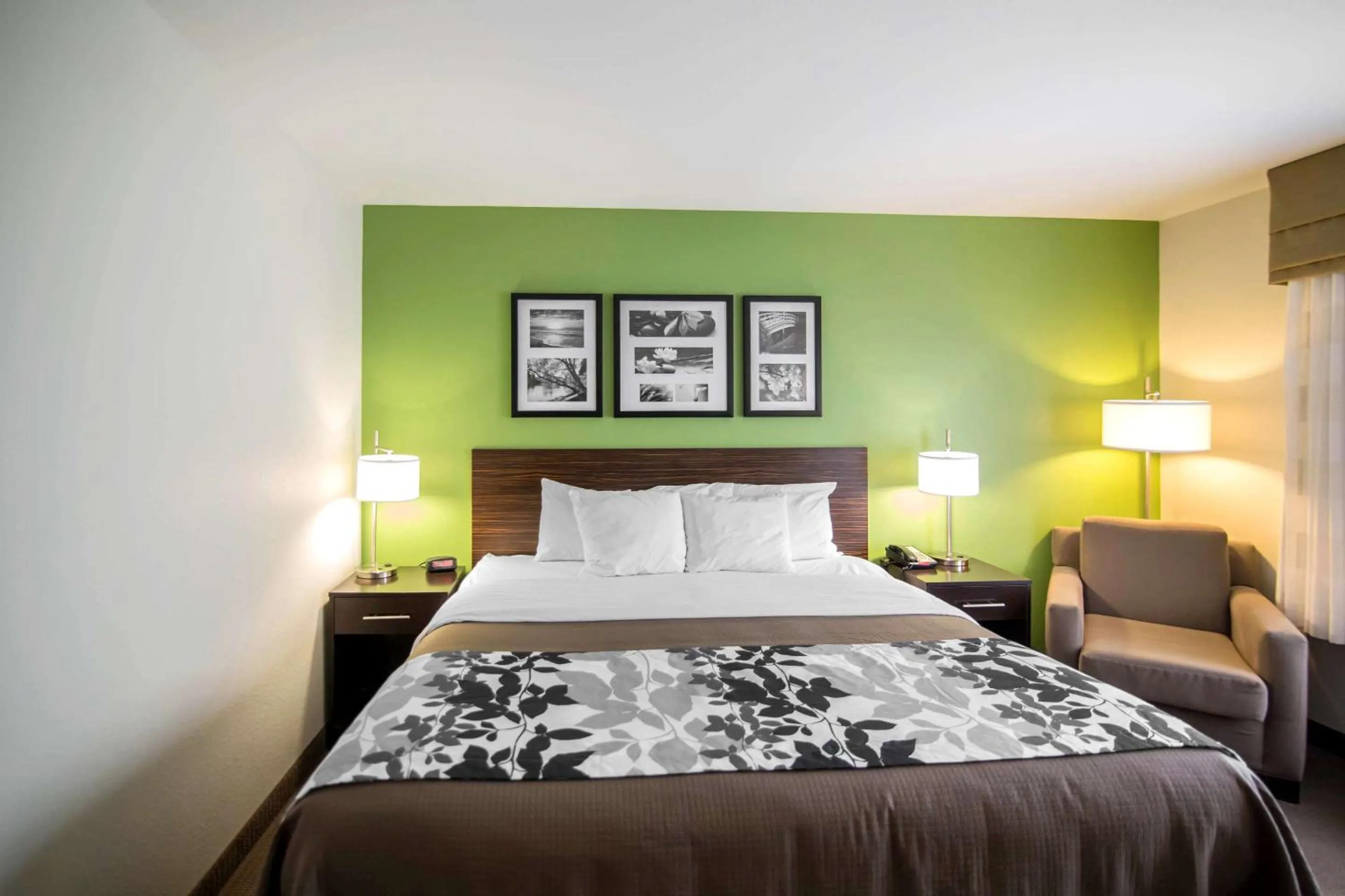 Bedroom, Bed in Sleep Inn & Suites Haysville - Wichita South