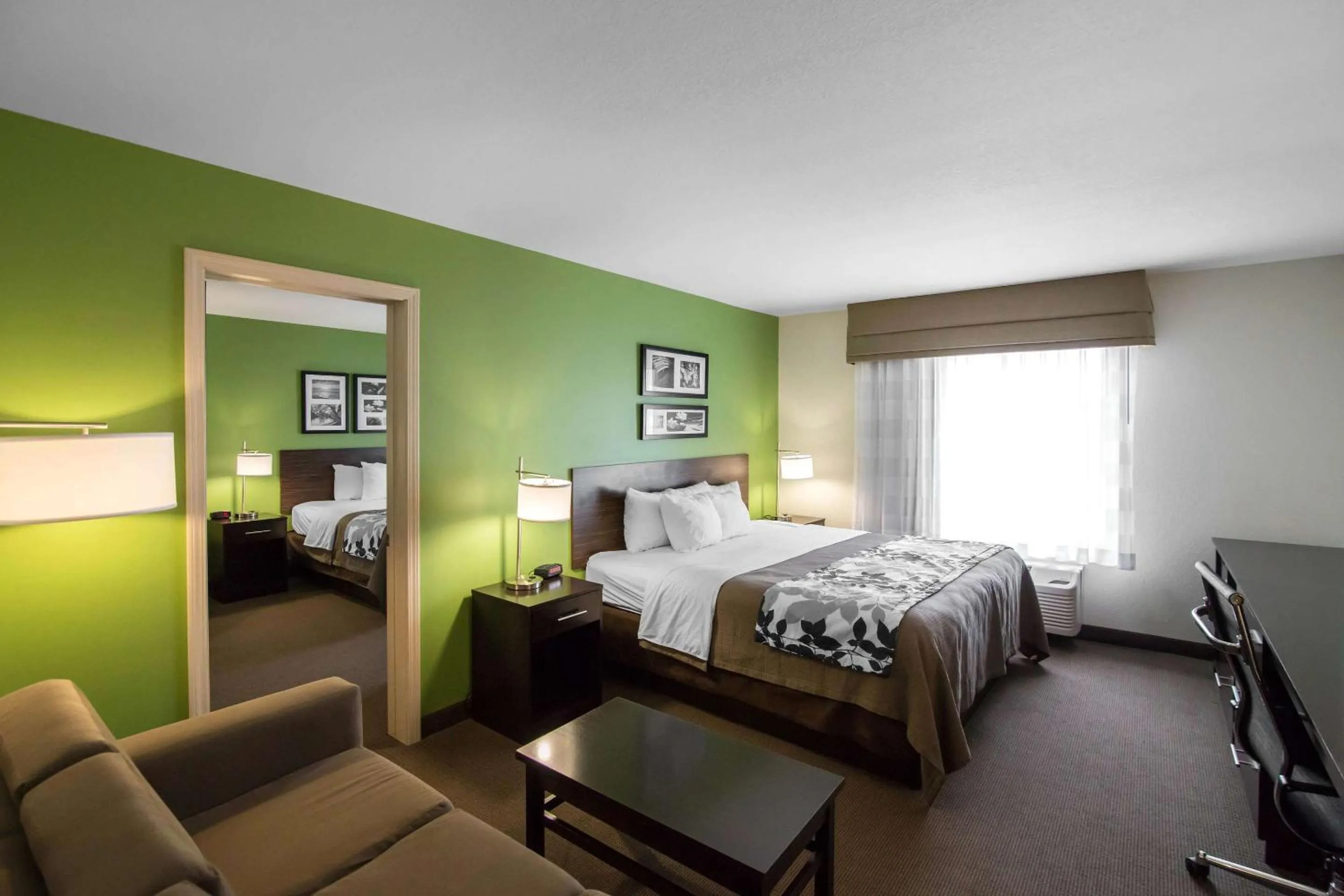 Bedroom, Bed in Sleep Inn & Suites Haysville - Wichita South