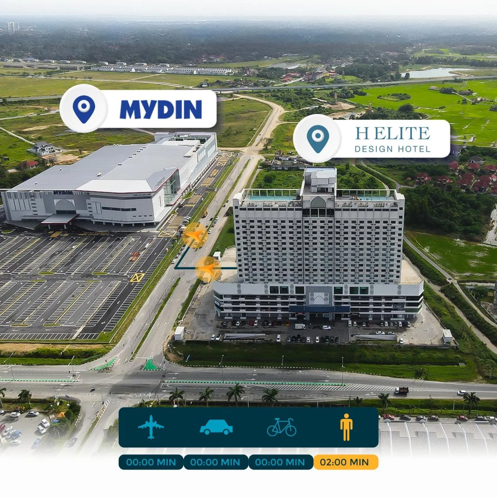 Nearby landmark in H Elite Design Hotel