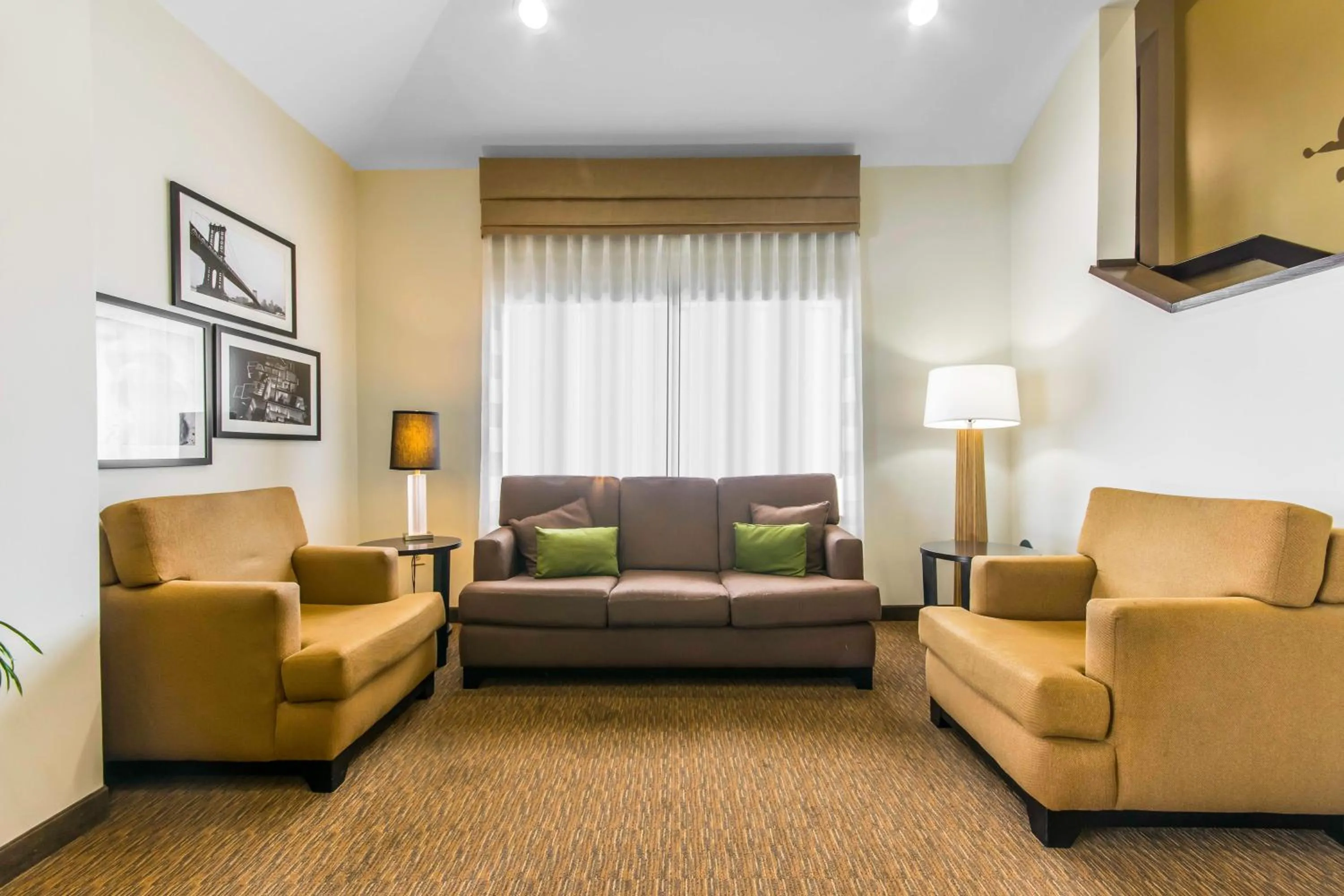 Seating area in Sleep Inn