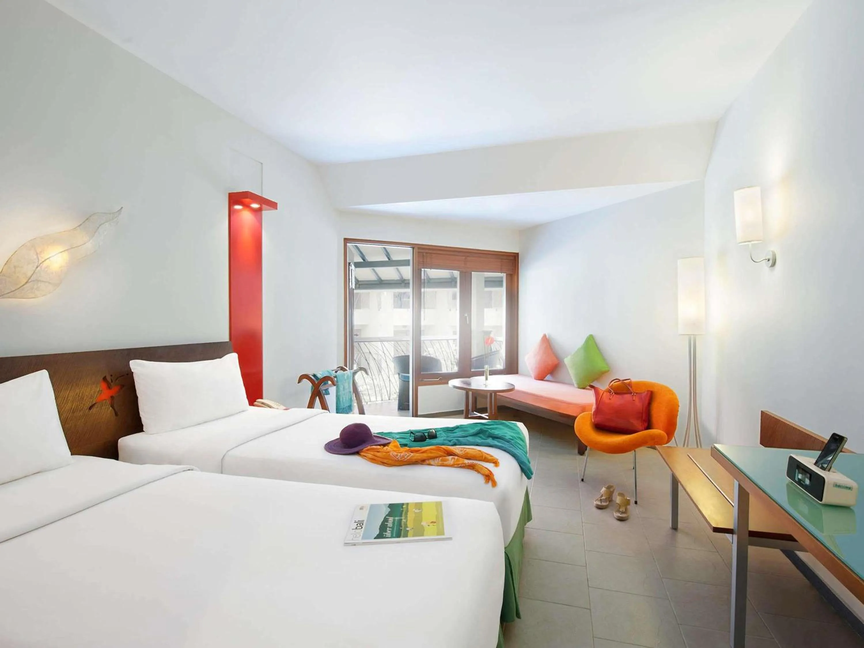Bedroom, Bed in ibis Styles Bali Legian
