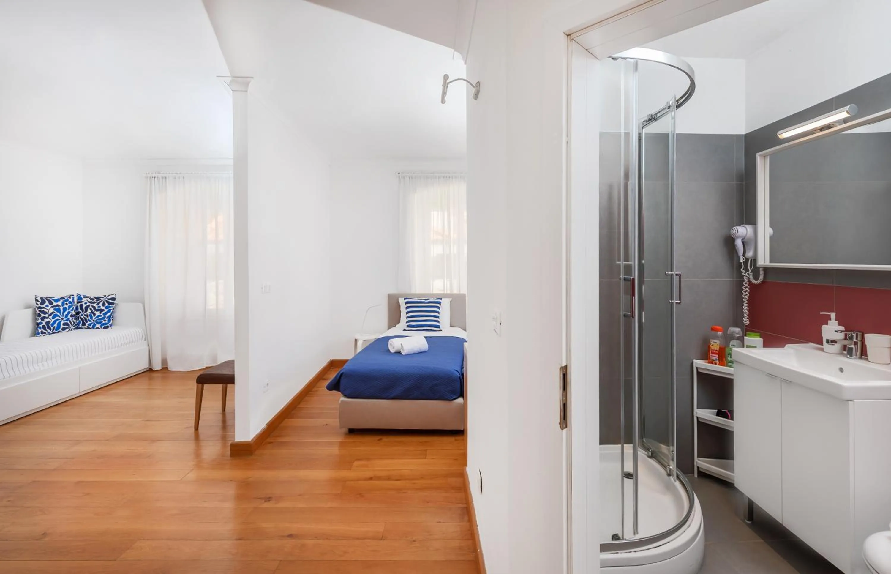 Bed in Apartments Feri