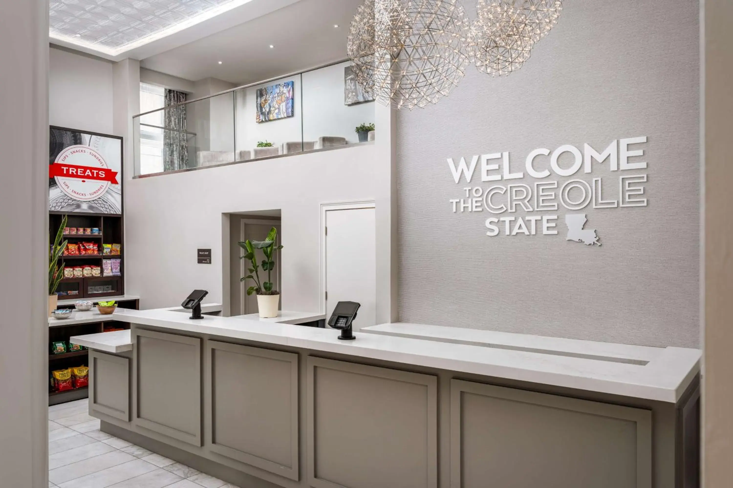 Lobby or reception in Hampton Inn & Suites New Orleans Canal St. French Quarter Lobby or reception in Hampton Inn & Suites New Orleans Canal St. French Quarter