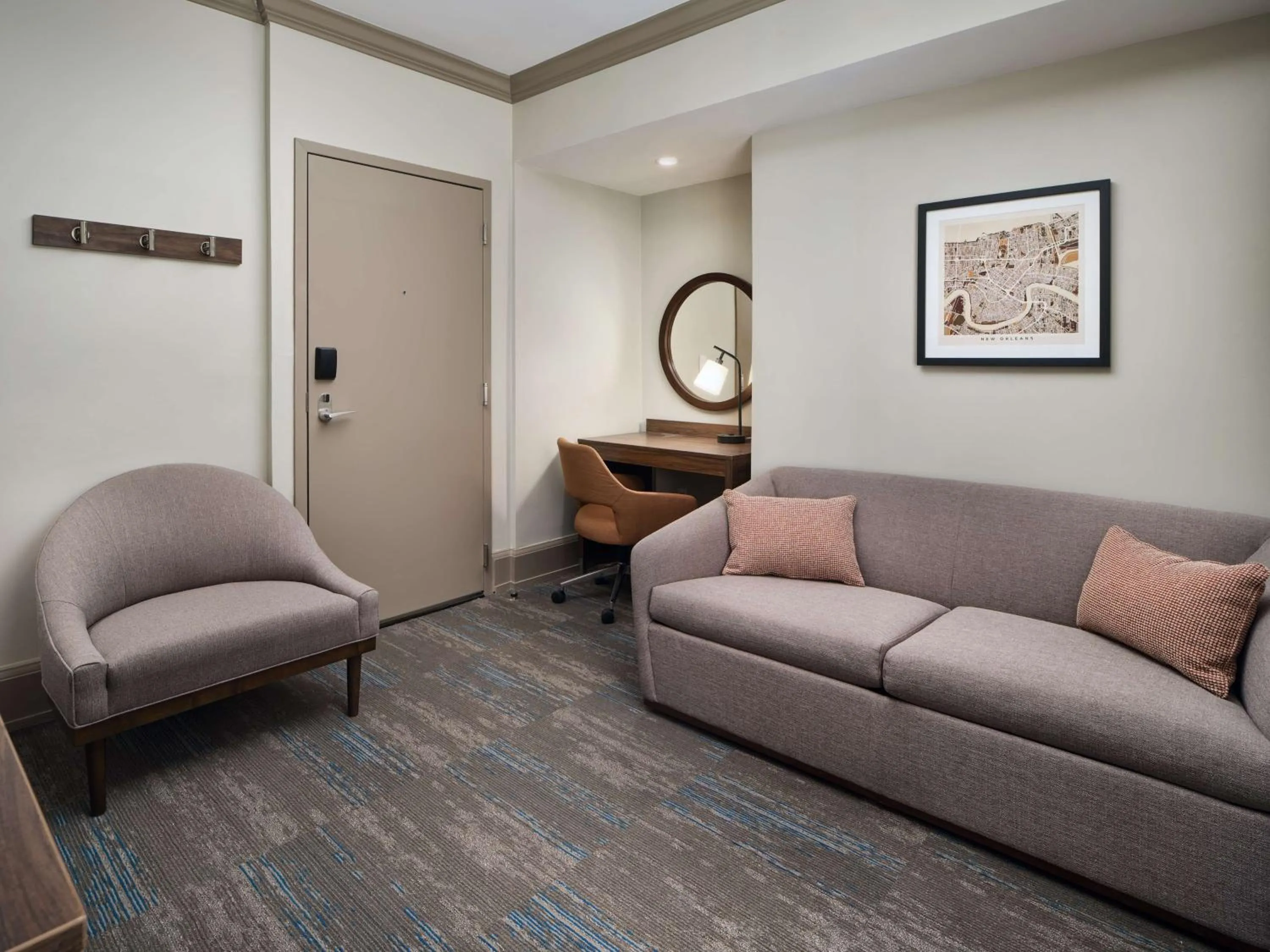 Living room in Hampton Inn & Suites New Orleans Canal St. French Quarter