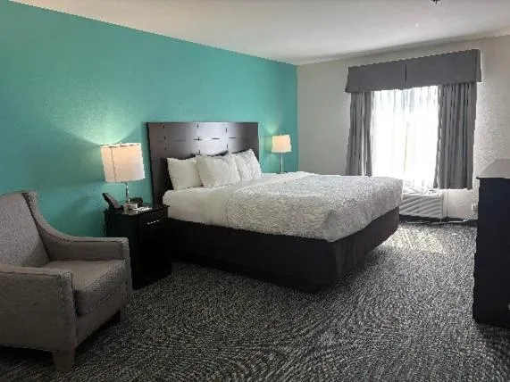 Bed in Quality Inn & Suites Houma