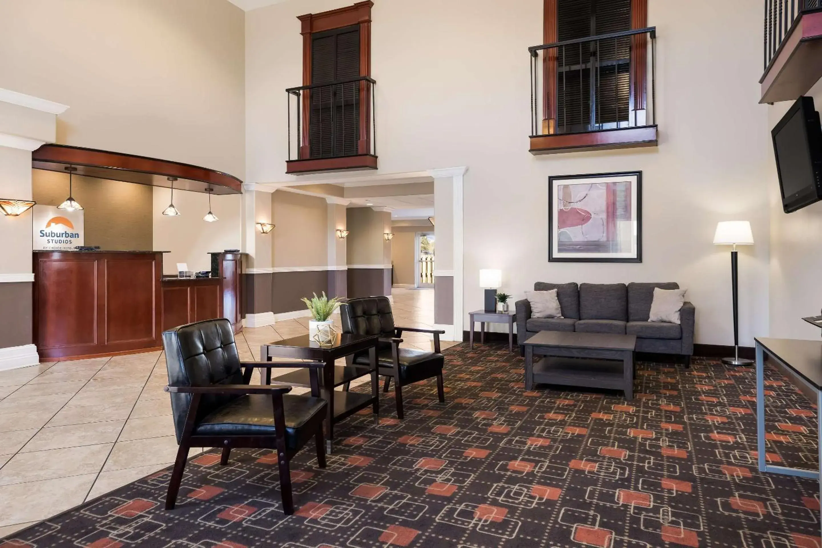 Lobby or reception in Suburban Studios Berwick - Morgan City Lobby or reception in Suburban Studios Berwick - Morgan City