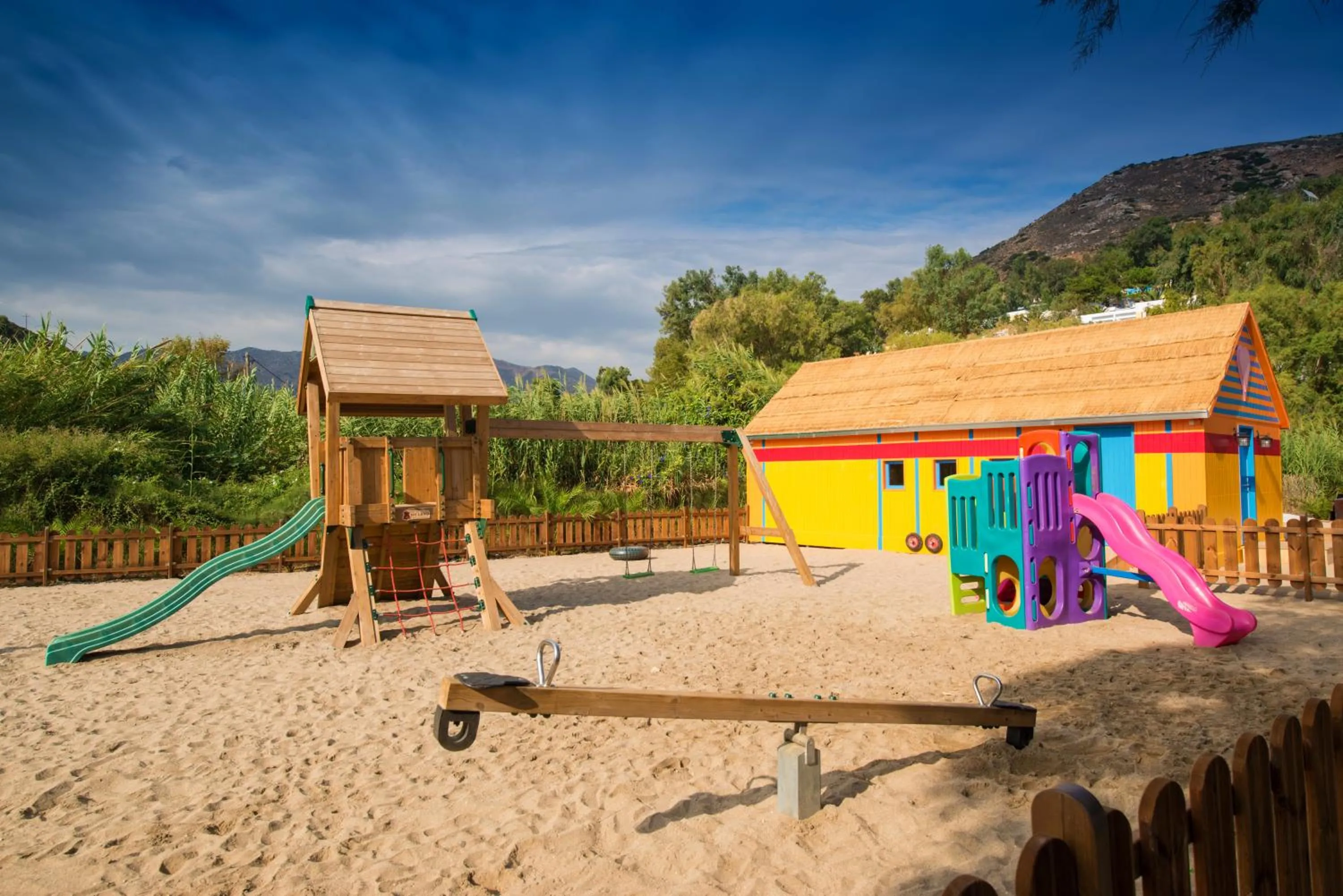 Children play ground in Fodele Beach Water Park Resort
