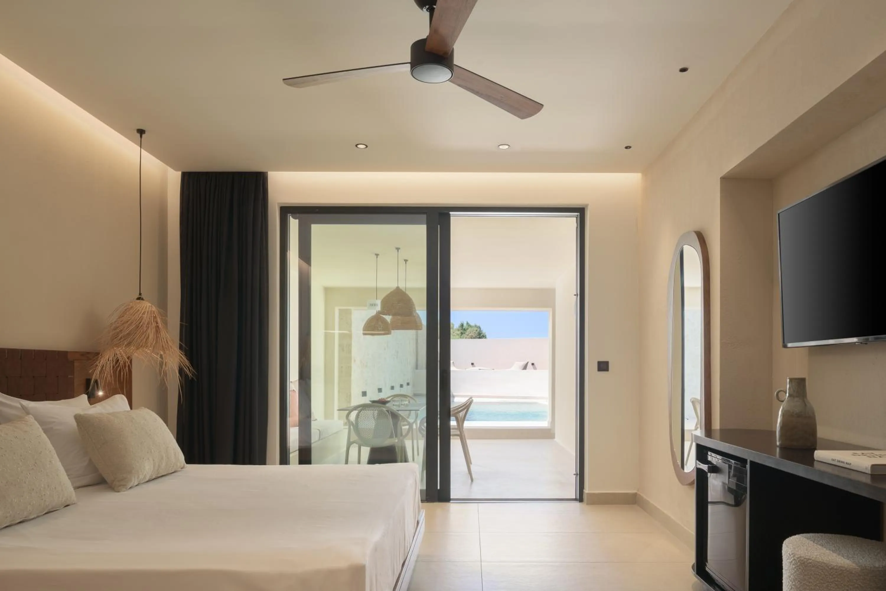 Bed in Fodele Beach Water Park Resort