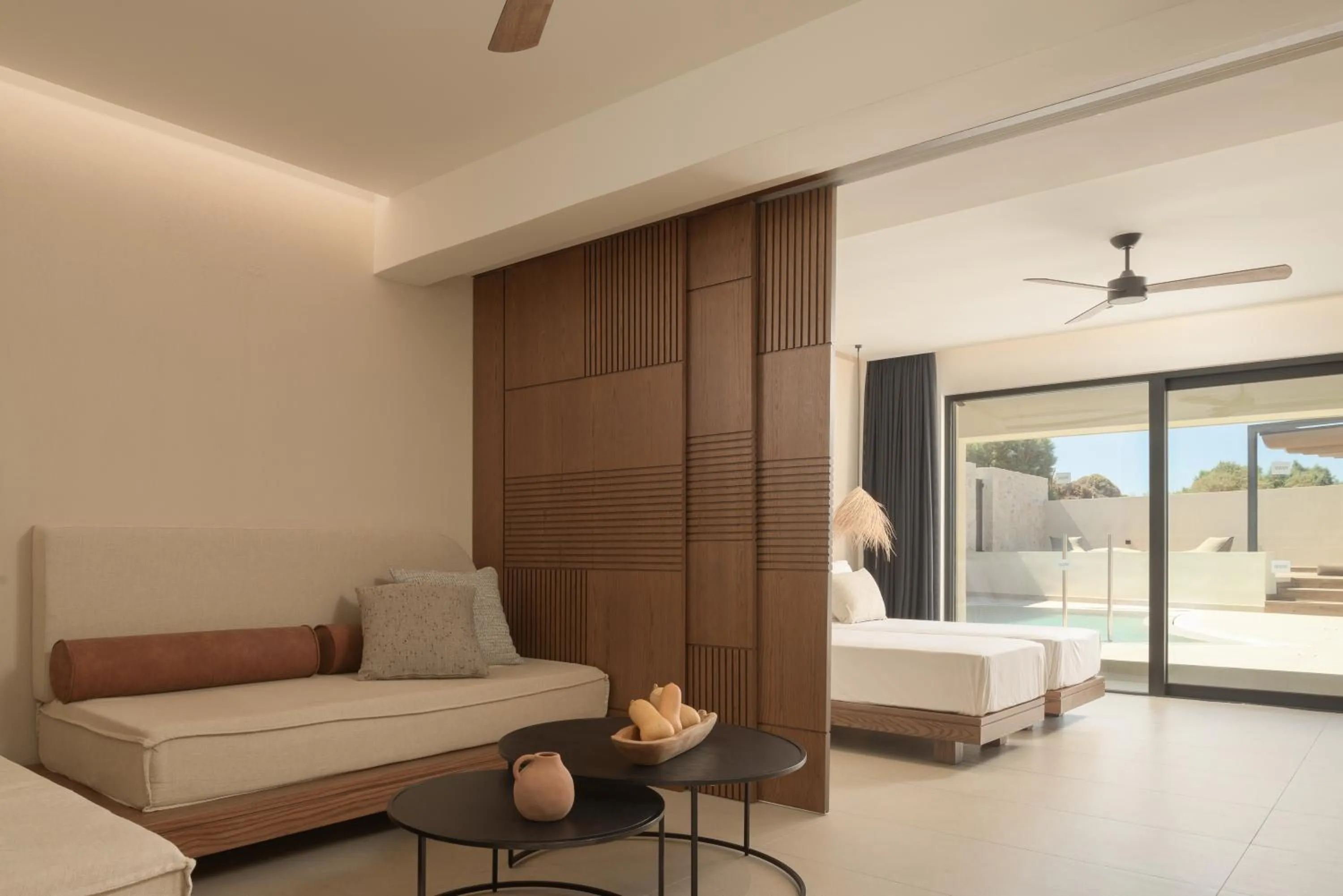 Bed in Fodele Beach Water Park Resort