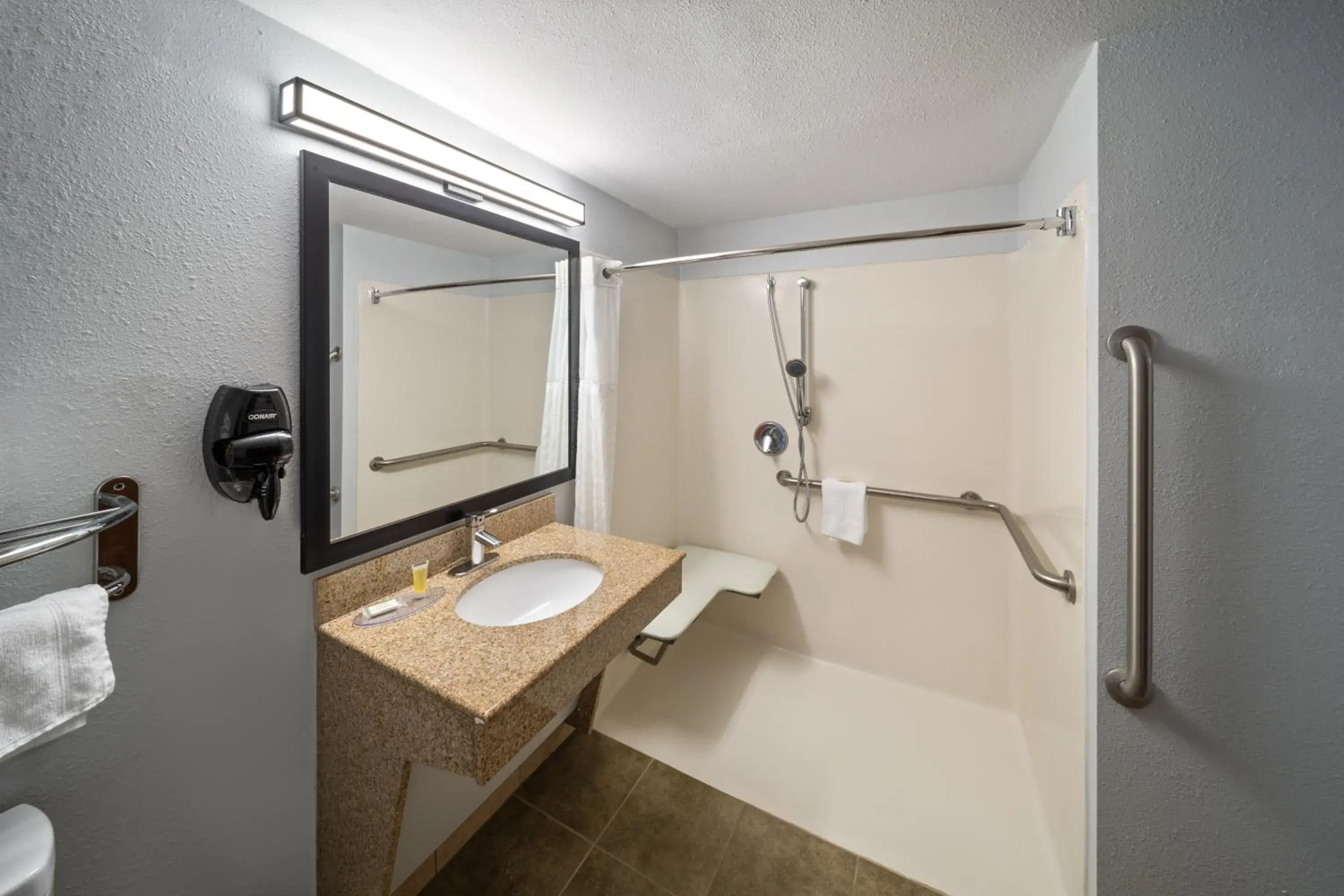 Doube Room with Two Double Beds and Roll-In Shower - Mobility/Hearing Accessible - Non-Smoking in Super 8 by Wyndham Alexandria LA Doube Room with Two Double Beds and Roll-In Shower - Mobility/Hearing Accessible - Non-Smoking in Super 8 by Wyndham Alexandria LA