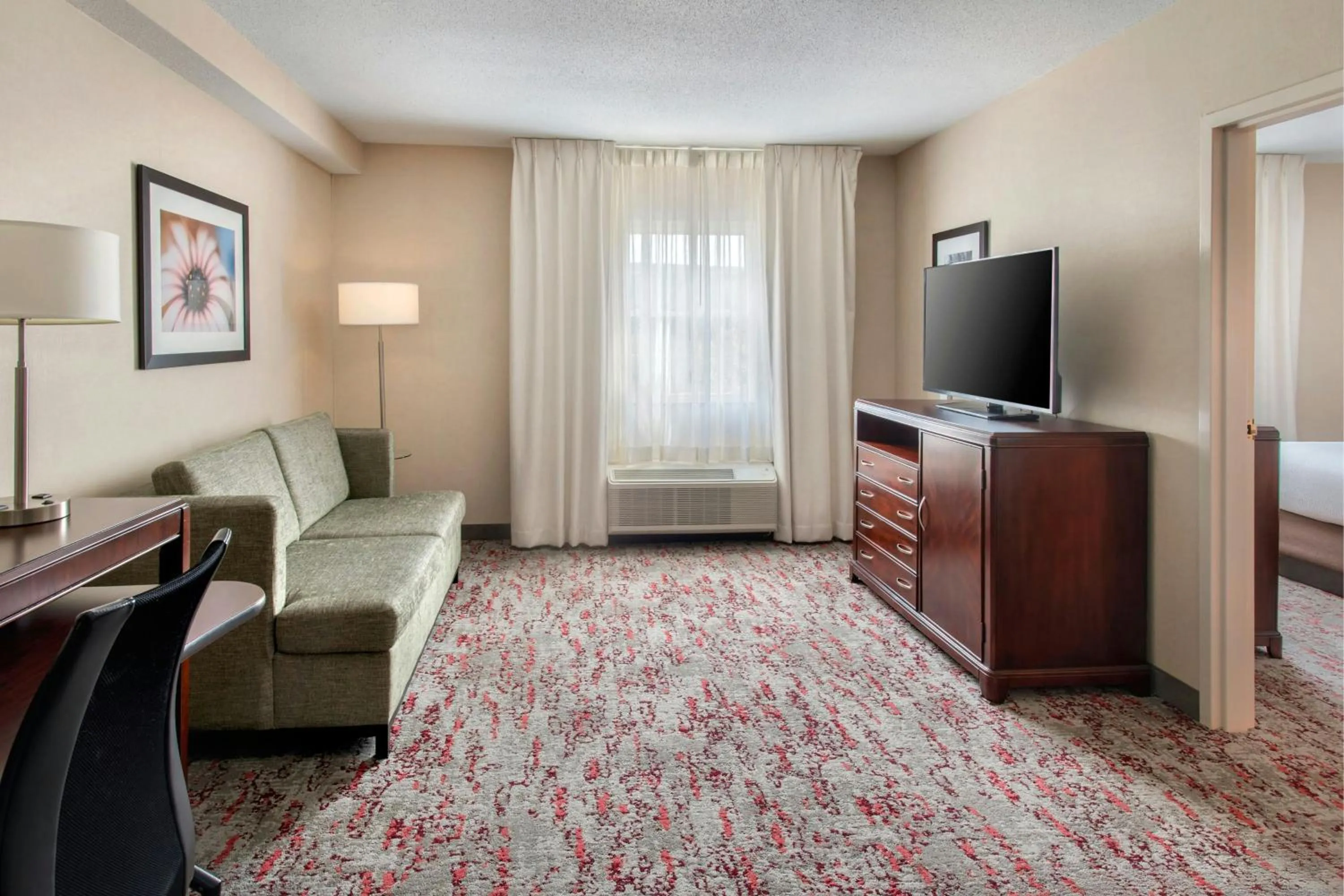 Living room, Bed in Fairfield Inn & Suites by Marriott Great Barrington Lenox/Berkshires