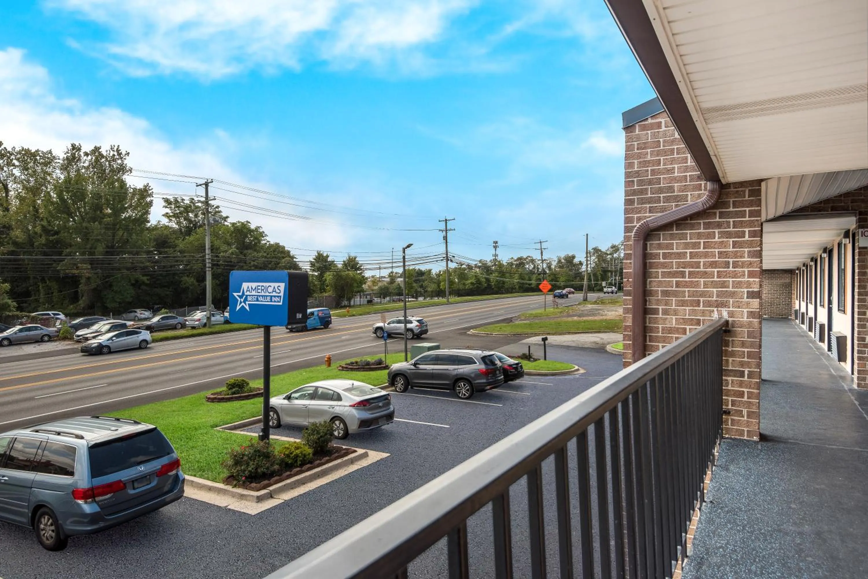 Property building in Americas Best Value Inn Laurel