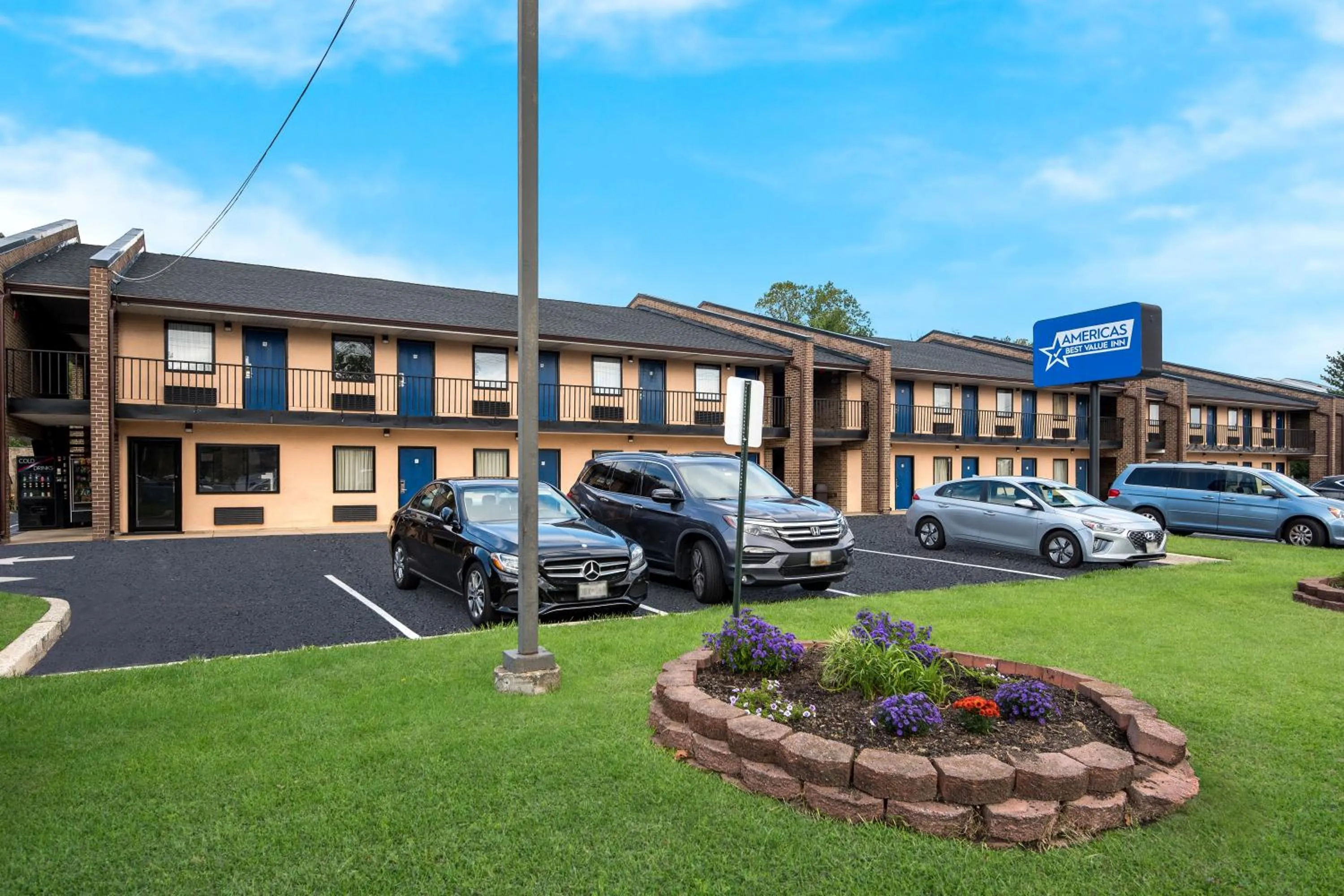 Property building in Americas Best Value Inn Laurel
