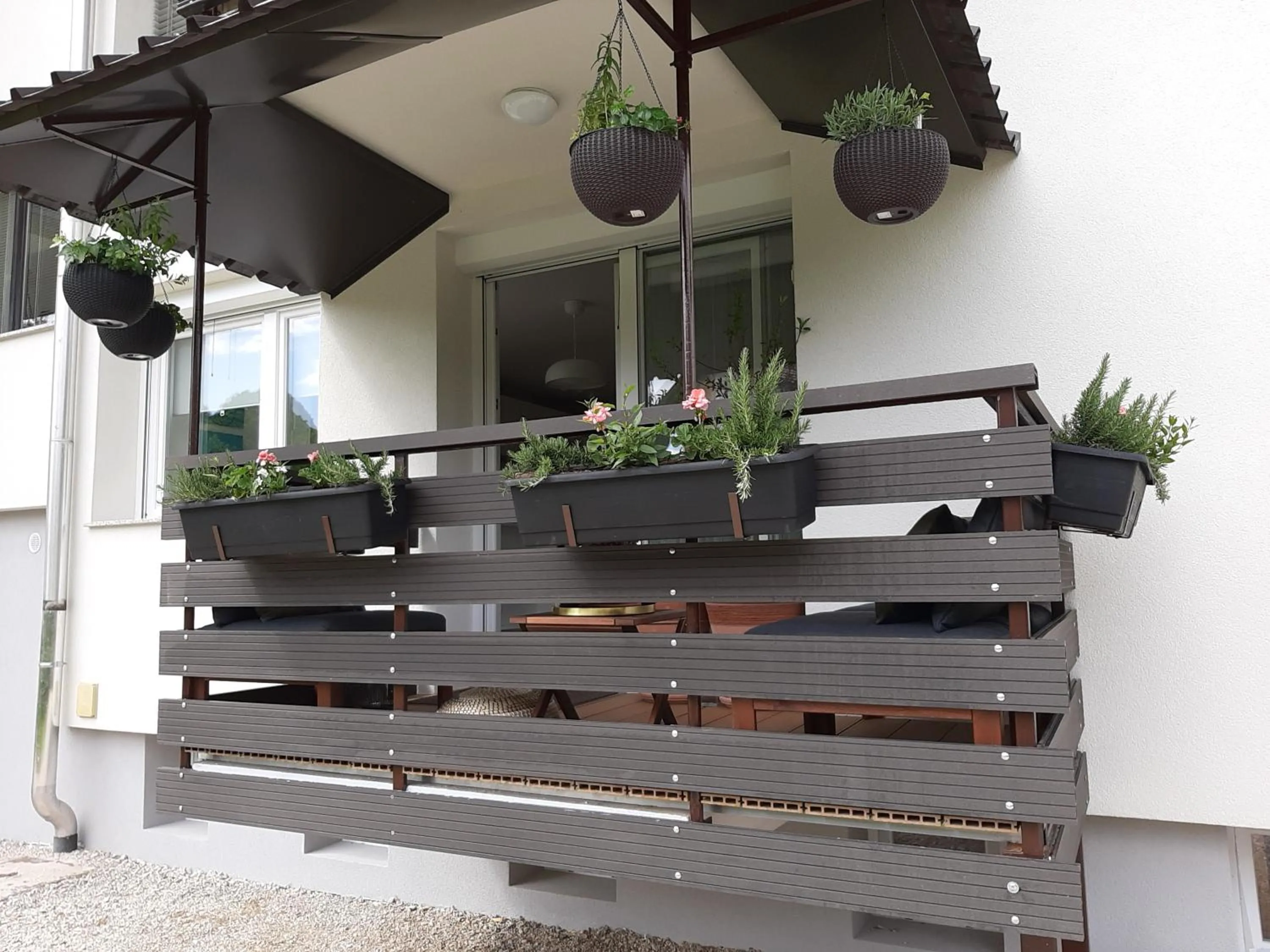Balcony/Terrace in Apartment Galerija Bled