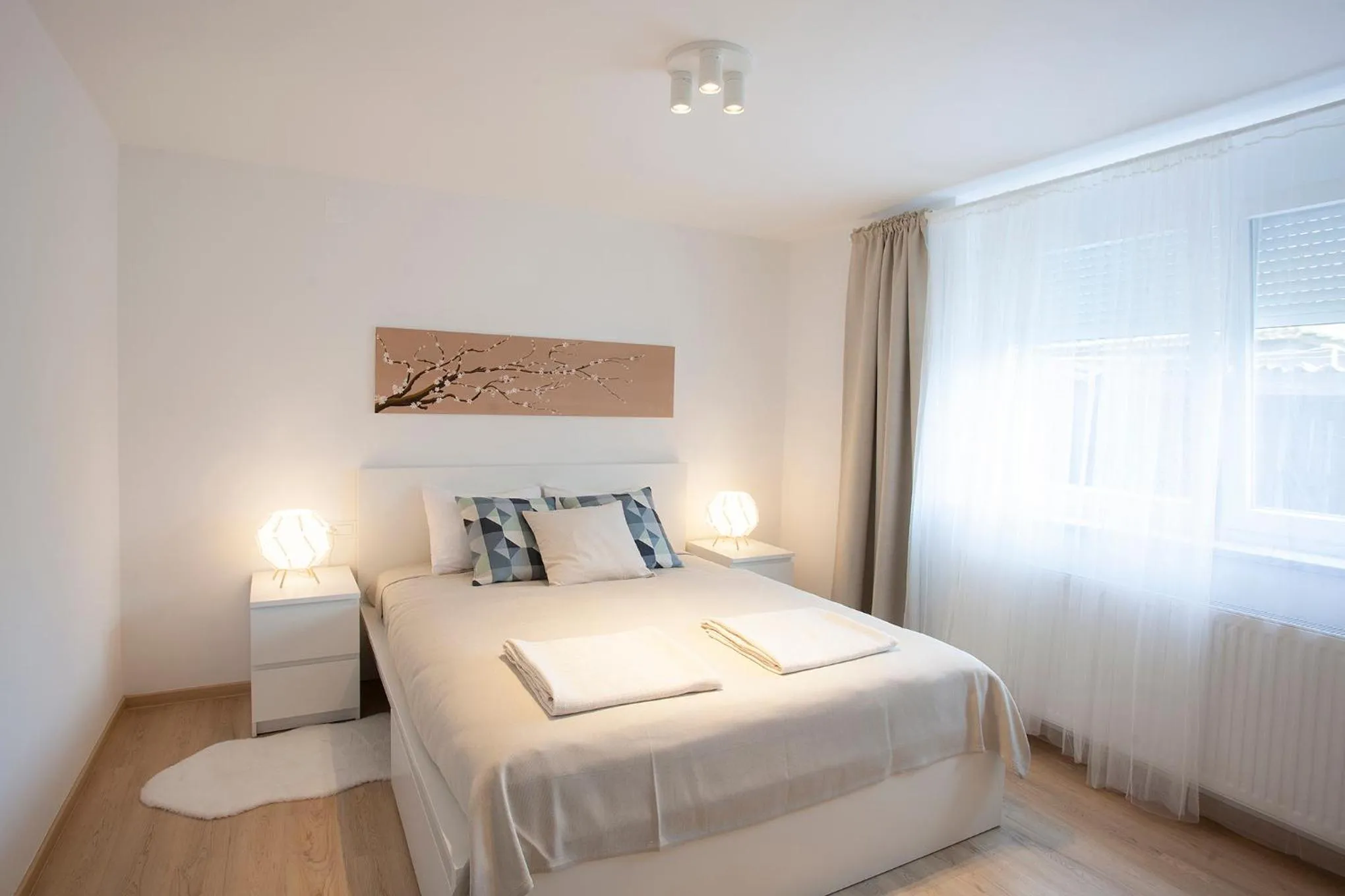 Bedroom, Bed in Apartment Galerija Bled