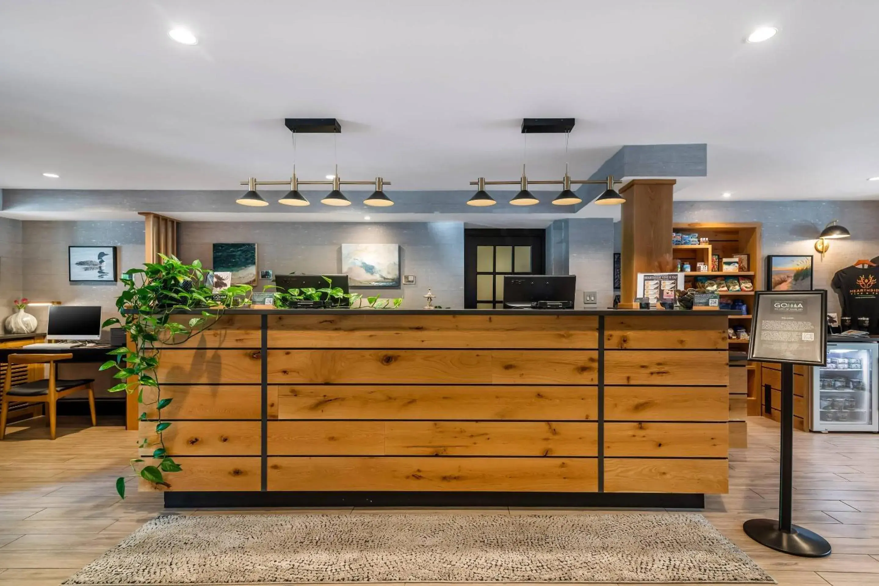 Lobby or reception in Maine Evergreen Hotel, an Ascend Collection Hotel Lobby or reception in Maine Evergreen Hotel, an Ascend Collection Hotel